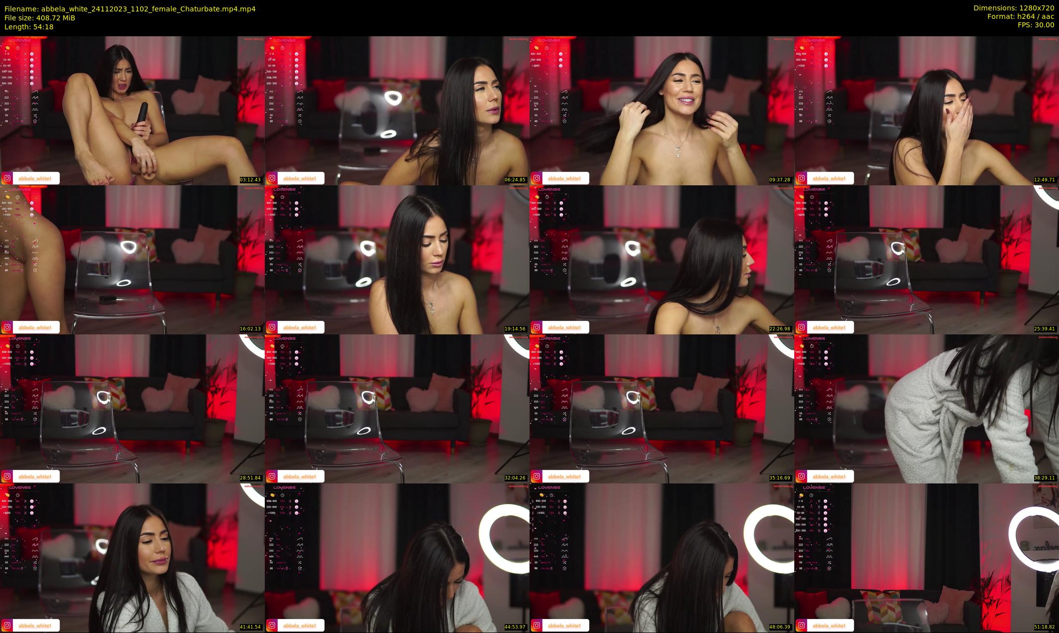 abbela_white — 55 minute Chaturbate female cam show recording, 720p, Nov 24, 2023
