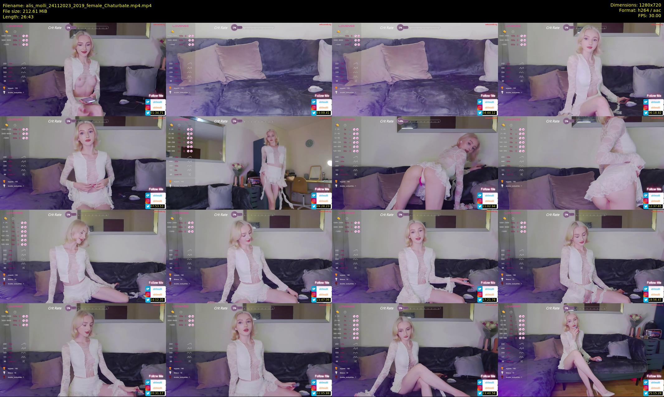 alis_molli — 27 minute Chaturbate female cam show recording, 720p, Nov 24, 2023