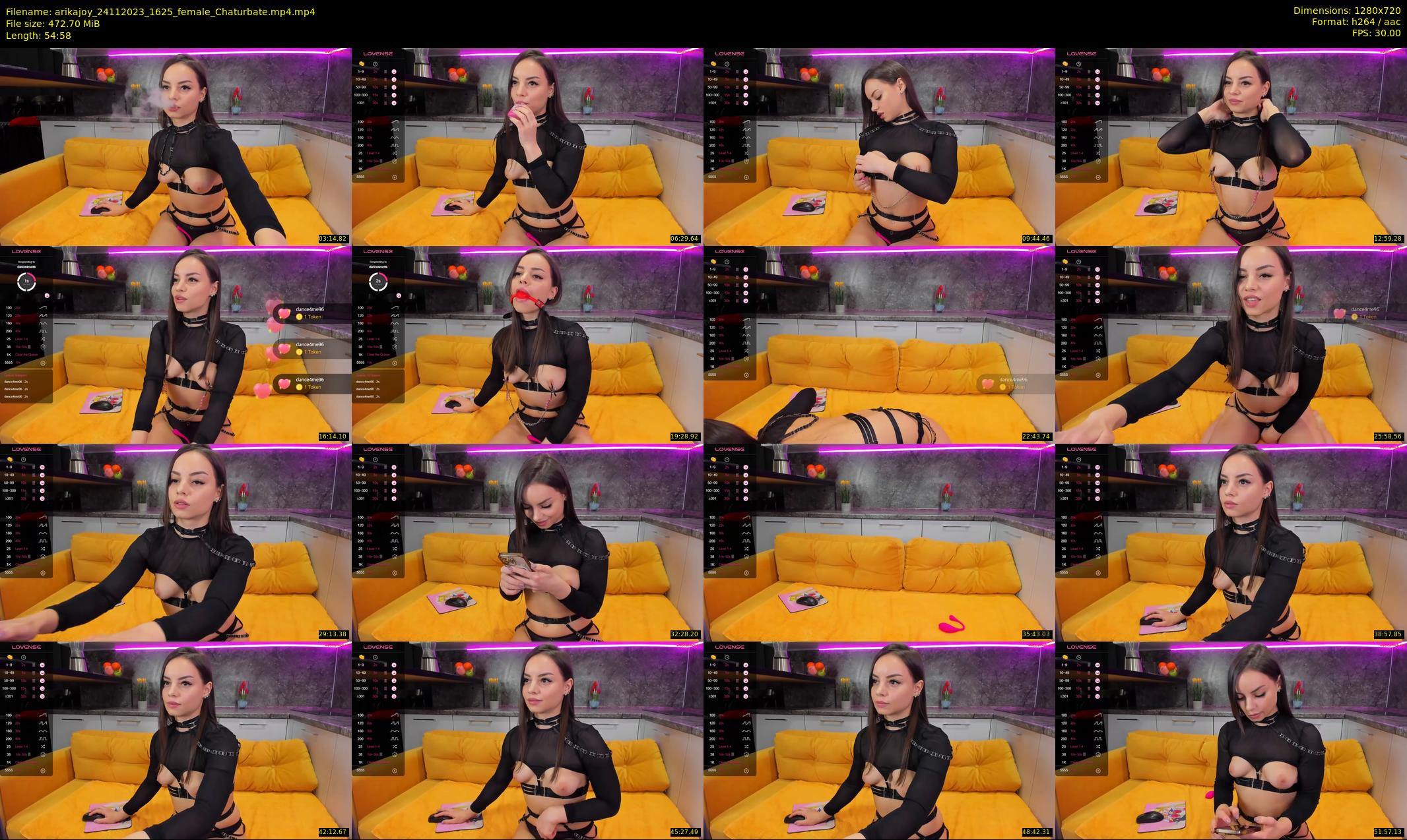 arikajoy — 55 minute Chaturbate female cam show recording, 720p, Nov 24, 2023
