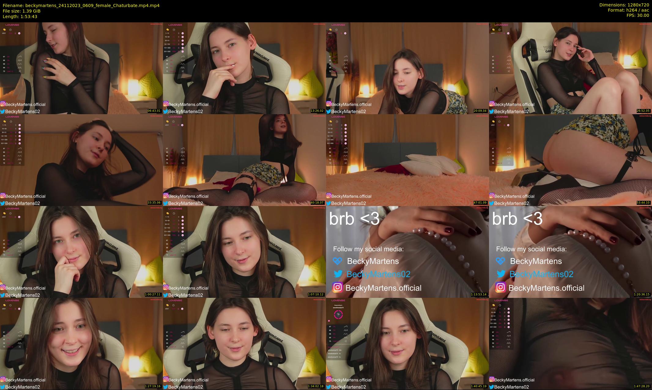 beckymartens — 114 minute Chaturbate female cam show recording, 720p, Nov 24, 2023