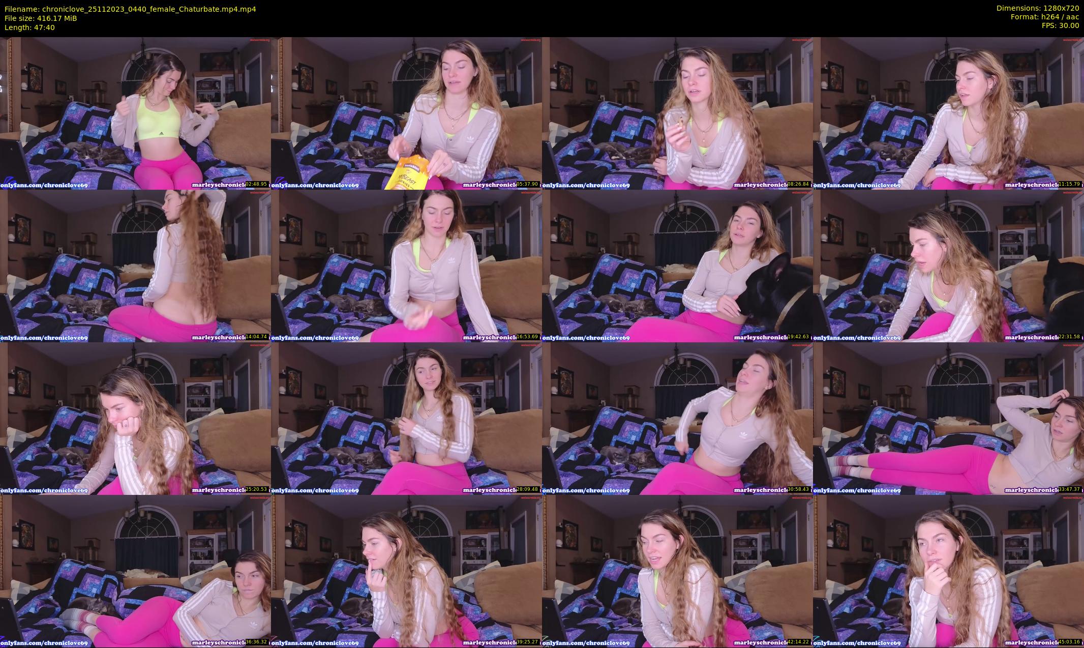 chroniclove — 48 minute Chaturbate female cam show recording, 720p, Nov 25, 2023