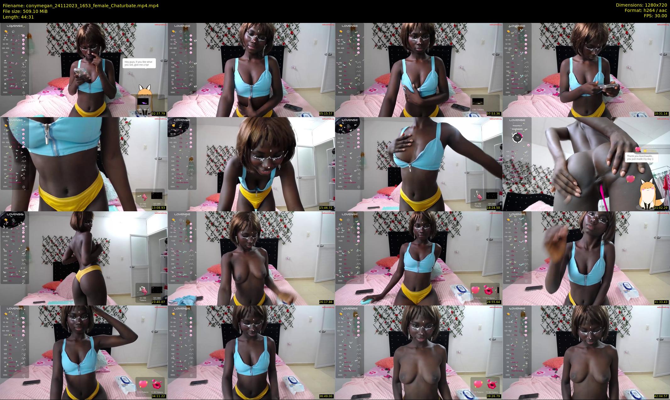 conymegan — 45 minute Chaturbate female cam show recording, 720p, Nov 24, 2023
