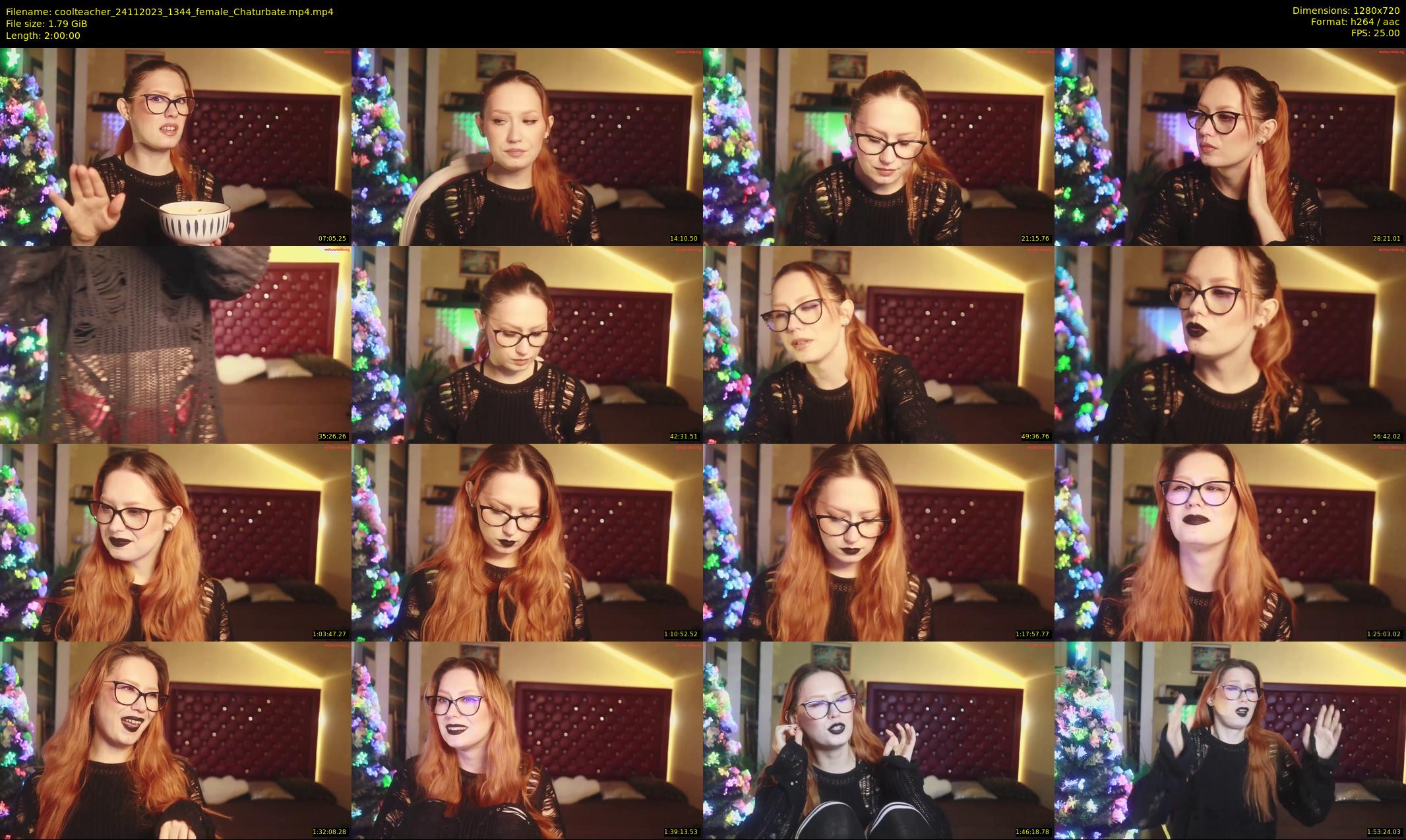 coolteacher — 120 minute Chaturbate female cam show recording, 720p, Nov 24, 2023