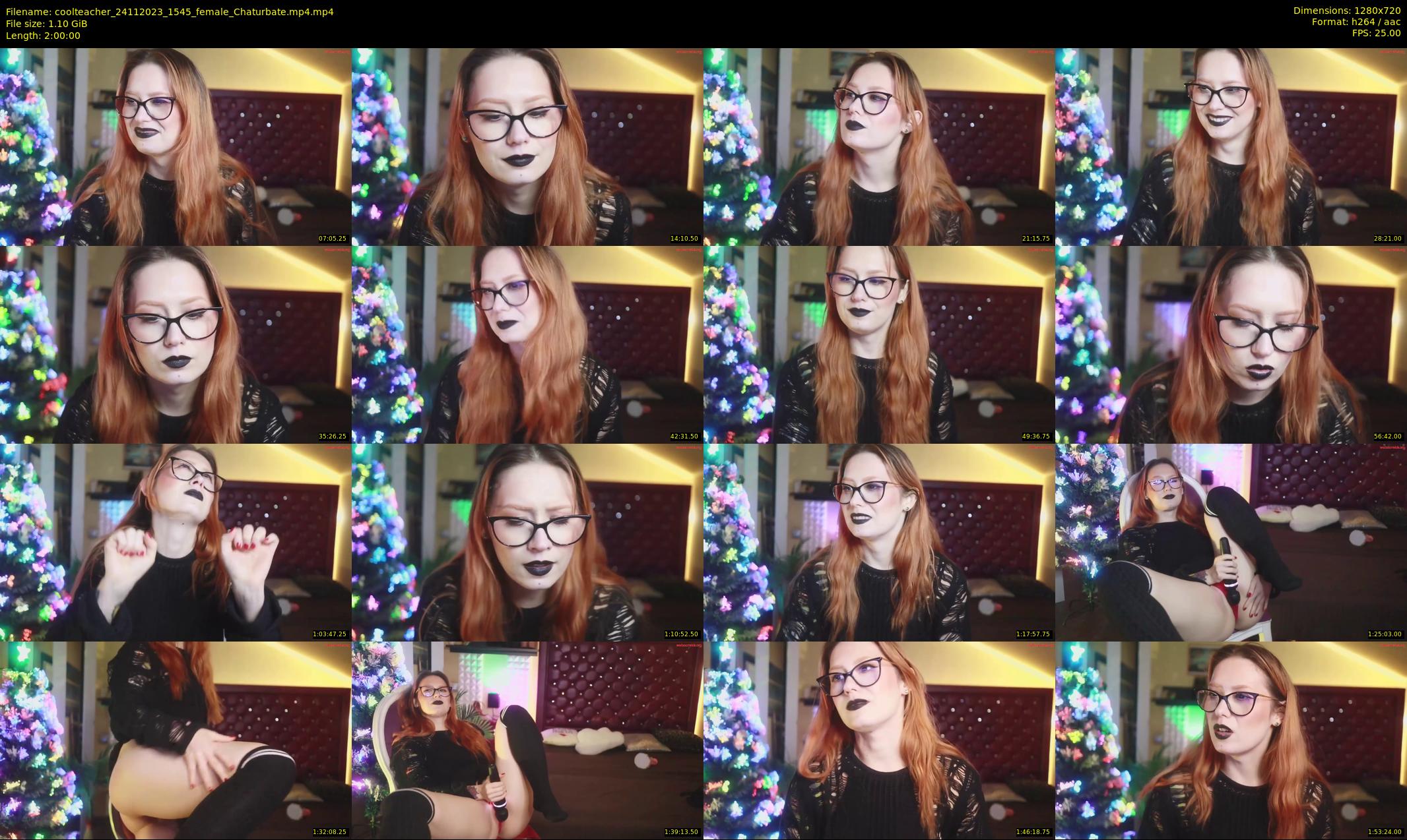 coolteacher — 120 minute Chaturbate female cam show recording, 720p, Nov 24, 2023