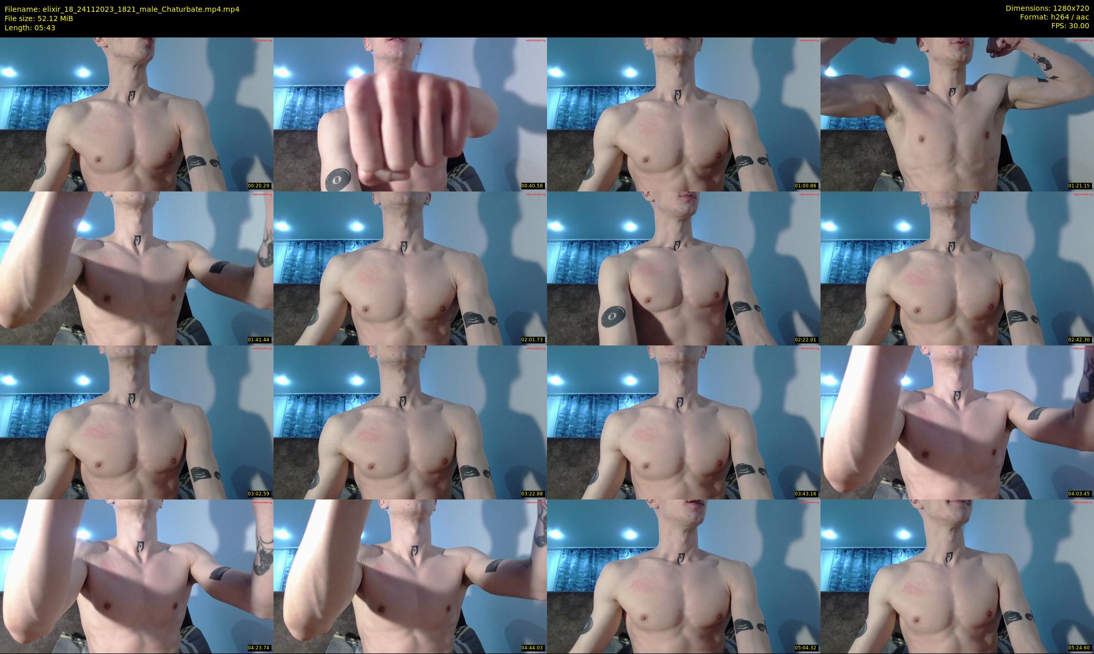 elixir_18 — 6 minute Chaturbate male cam show recording, 720p, Nov 24, 2023