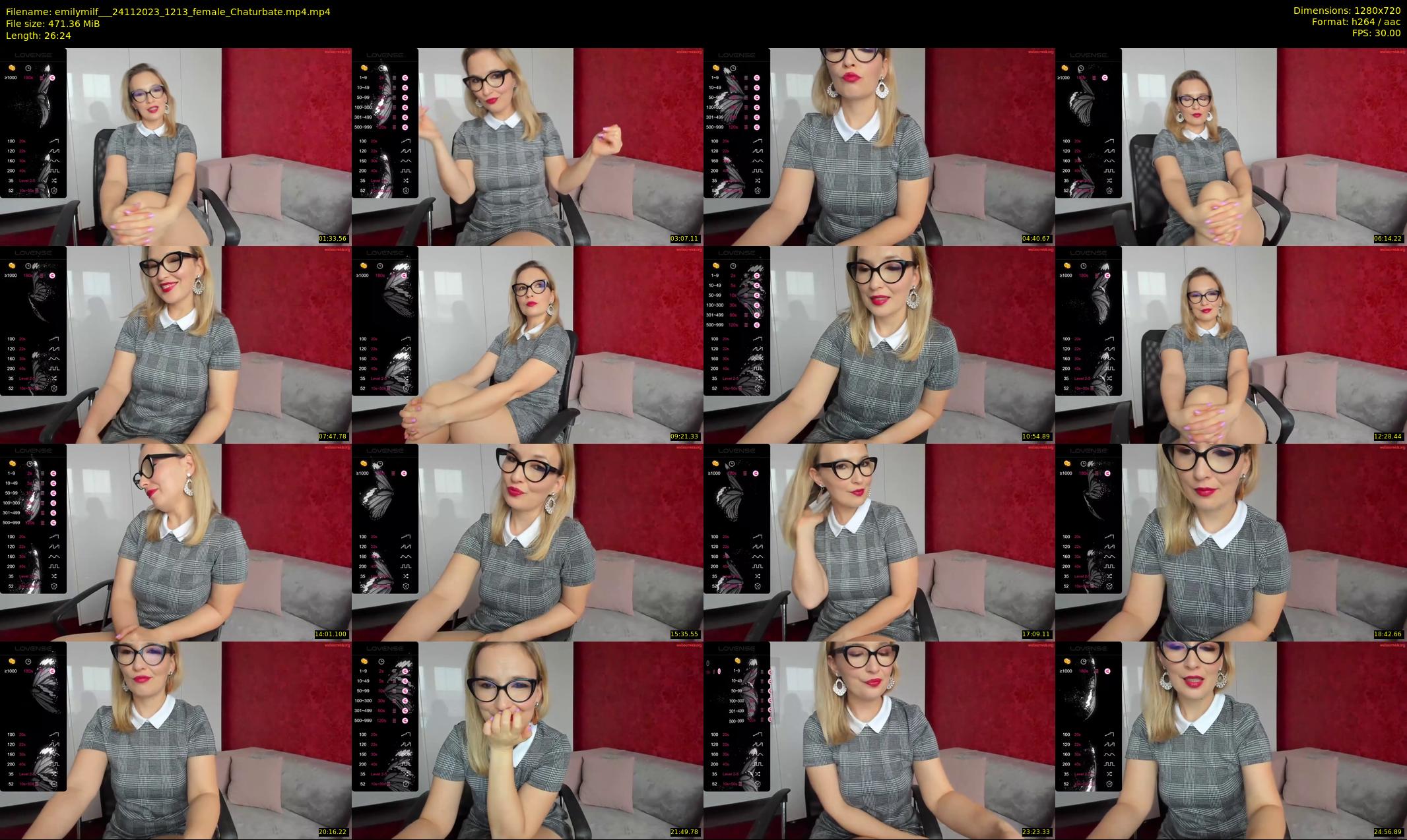 emilymilf__ — 27 minute Chaturbate female cam show recording, 720p, Nov 24, 2023