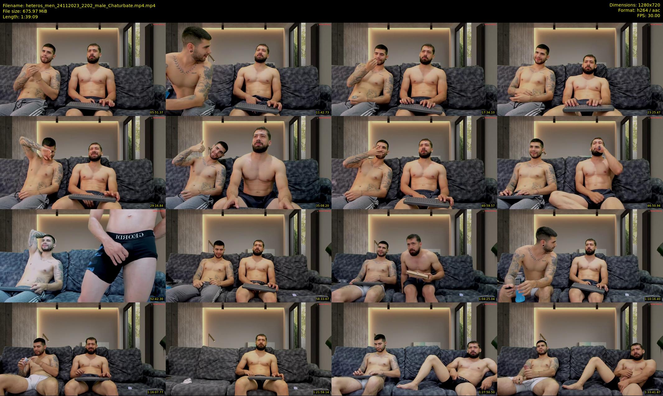 heteros_men — 100 minute Chaturbate male cam show recording, 720p, Nov 24, 2023