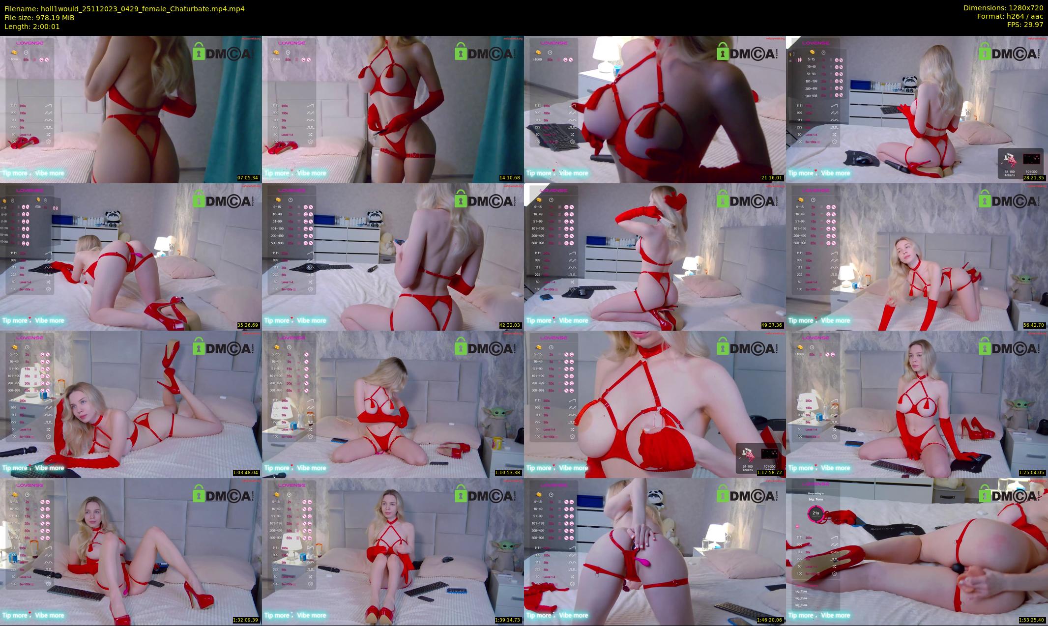 holl1would — 121 minute Chaturbate female cam show recording, 720p, Nov 25, 2023