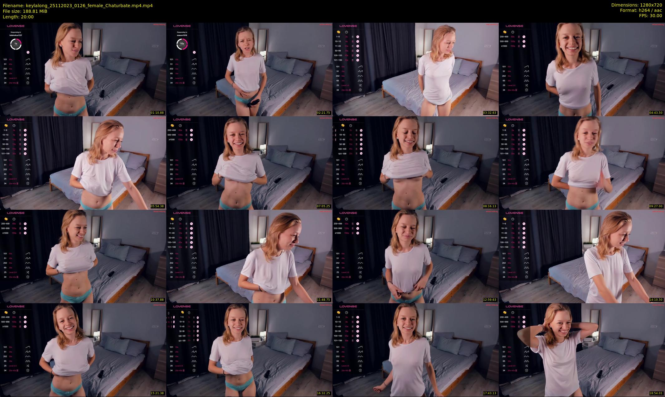 keylalong — 20 minute Chaturbate female cam show recording, 720p, Nov 25, 2023
