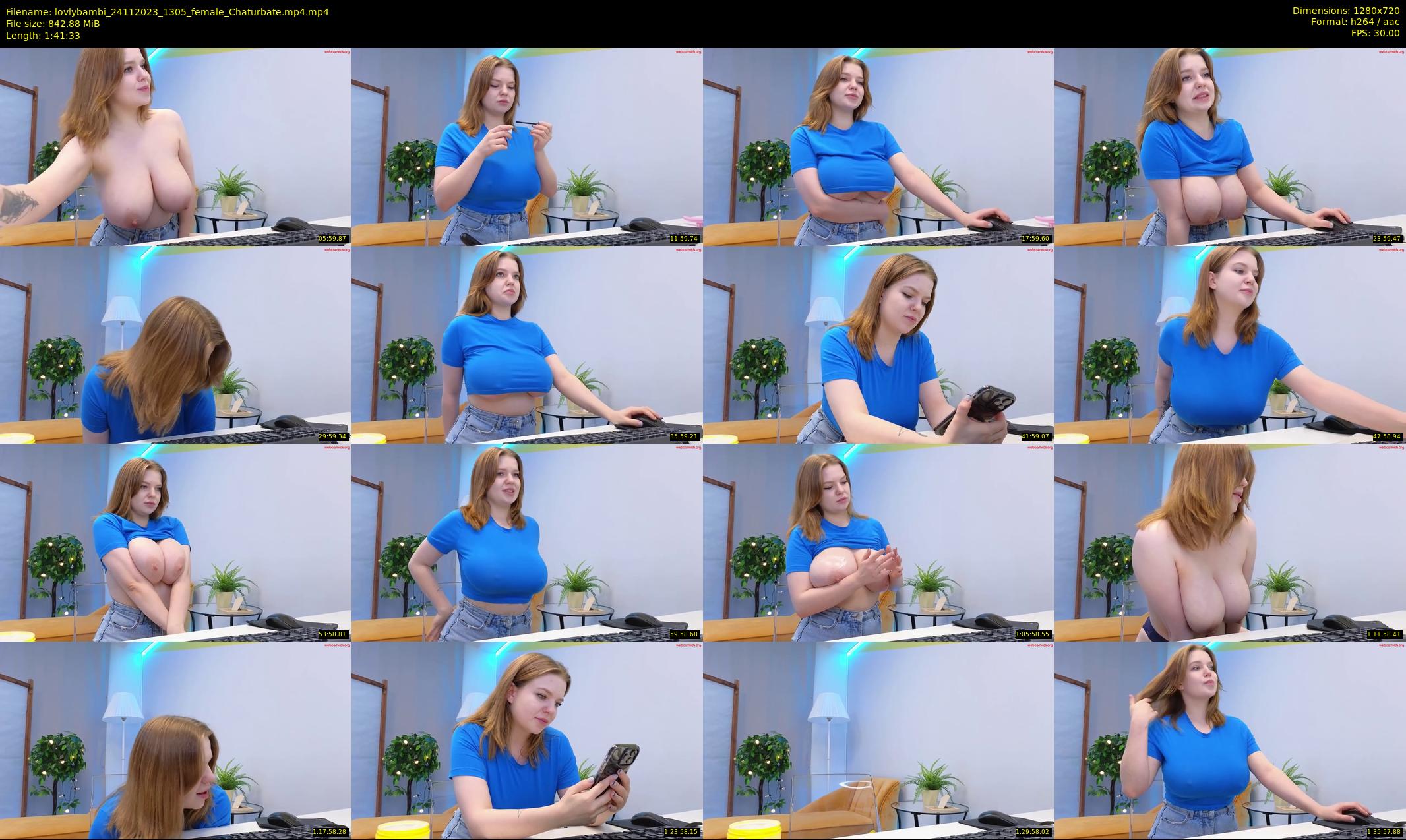 lovlybambi — 102 minute Chaturbate female cam show recording, 720p, Nov 24, 2023