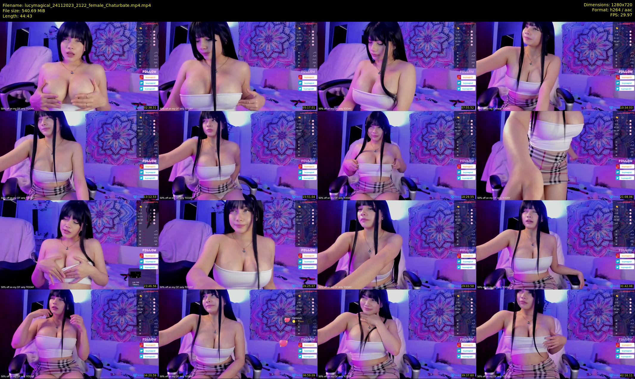 lucymagical — 45 minute Chaturbate female cam show recording, 720p, Nov 24, 2023