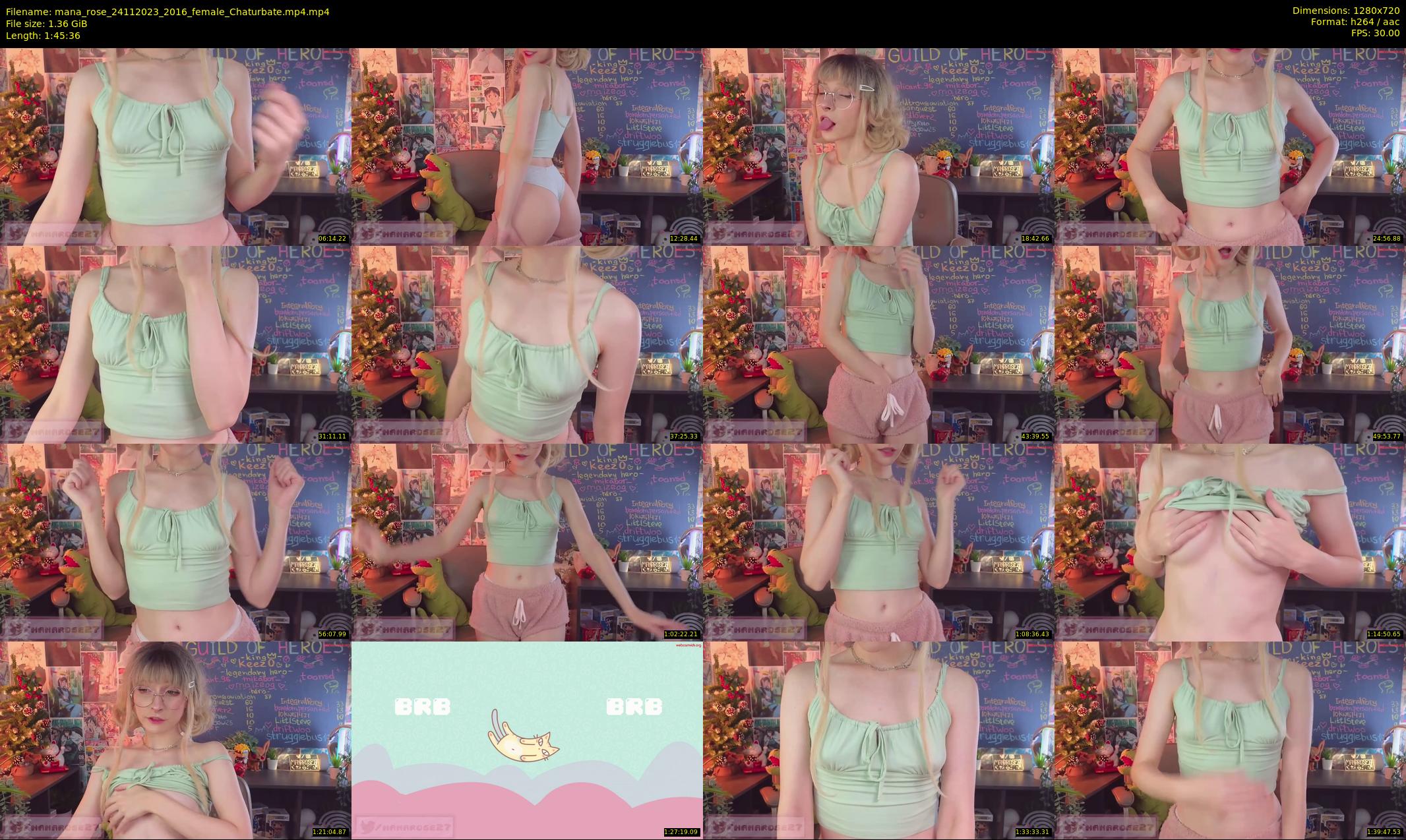 mana_rose — 106 minute Chaturbate female cam show recording, 720p, Nov 24, 2023