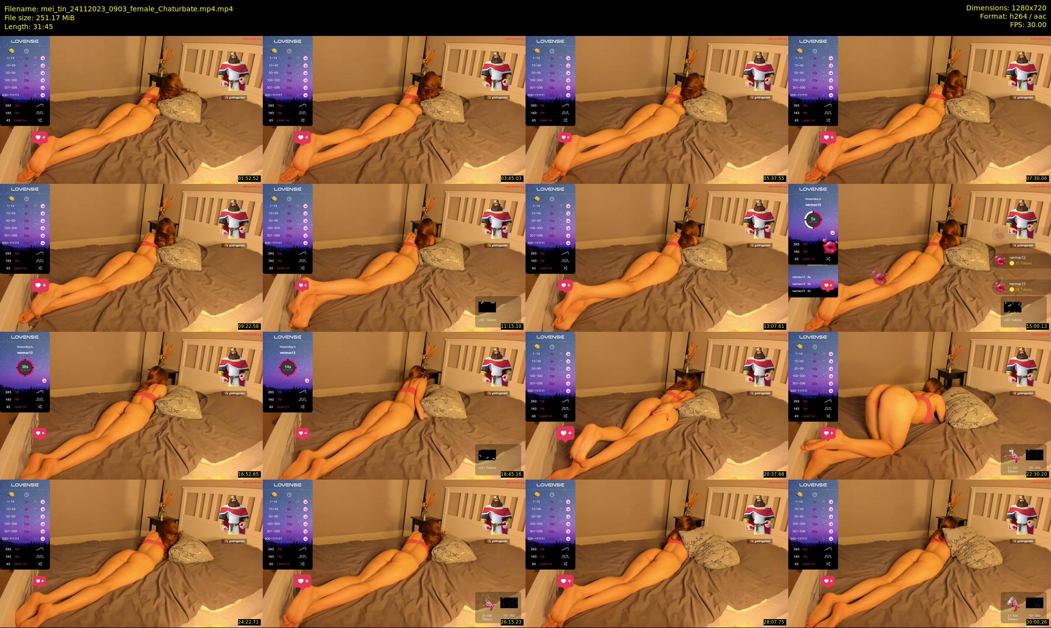 mei_tin — 32 minute Chaturbate female cam show recording, 720p, Nov 24, 2023