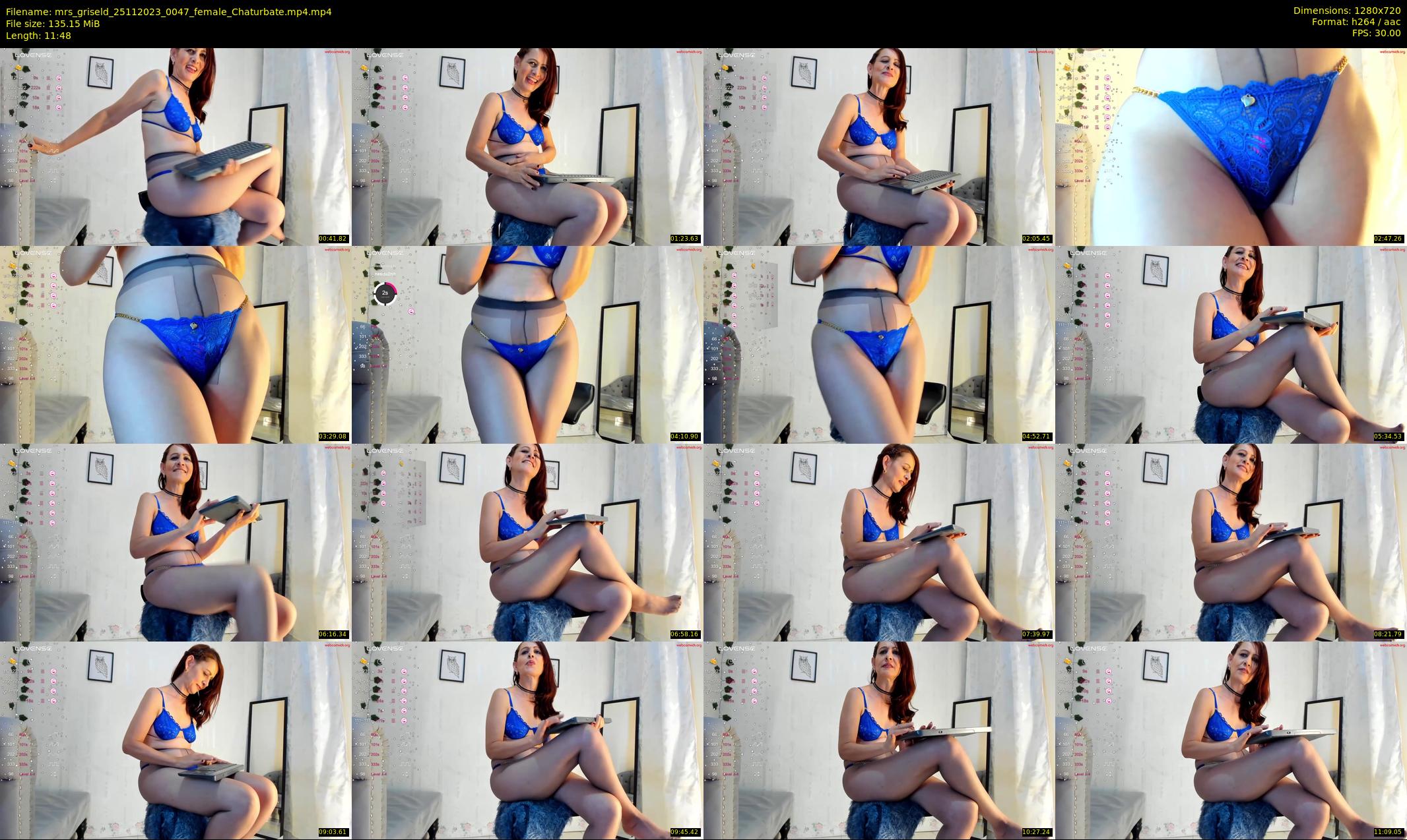 mrs_griseld — 12 minute Chaturbate female cam show recording, 720p, Nov 25, 2023