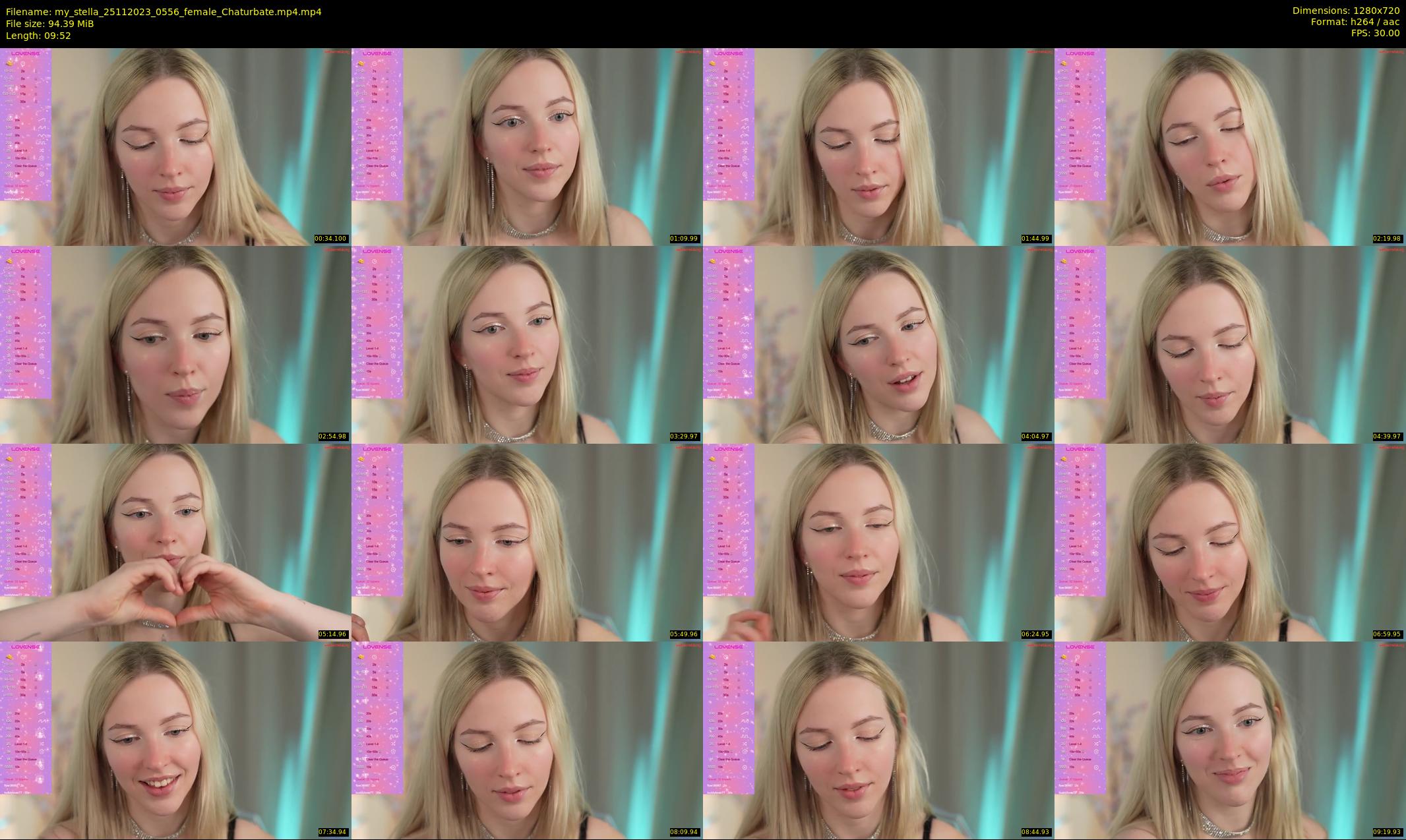 my_stella — 10 minute Chaturbate female cam show recording, 720p, Nov 25, 2023