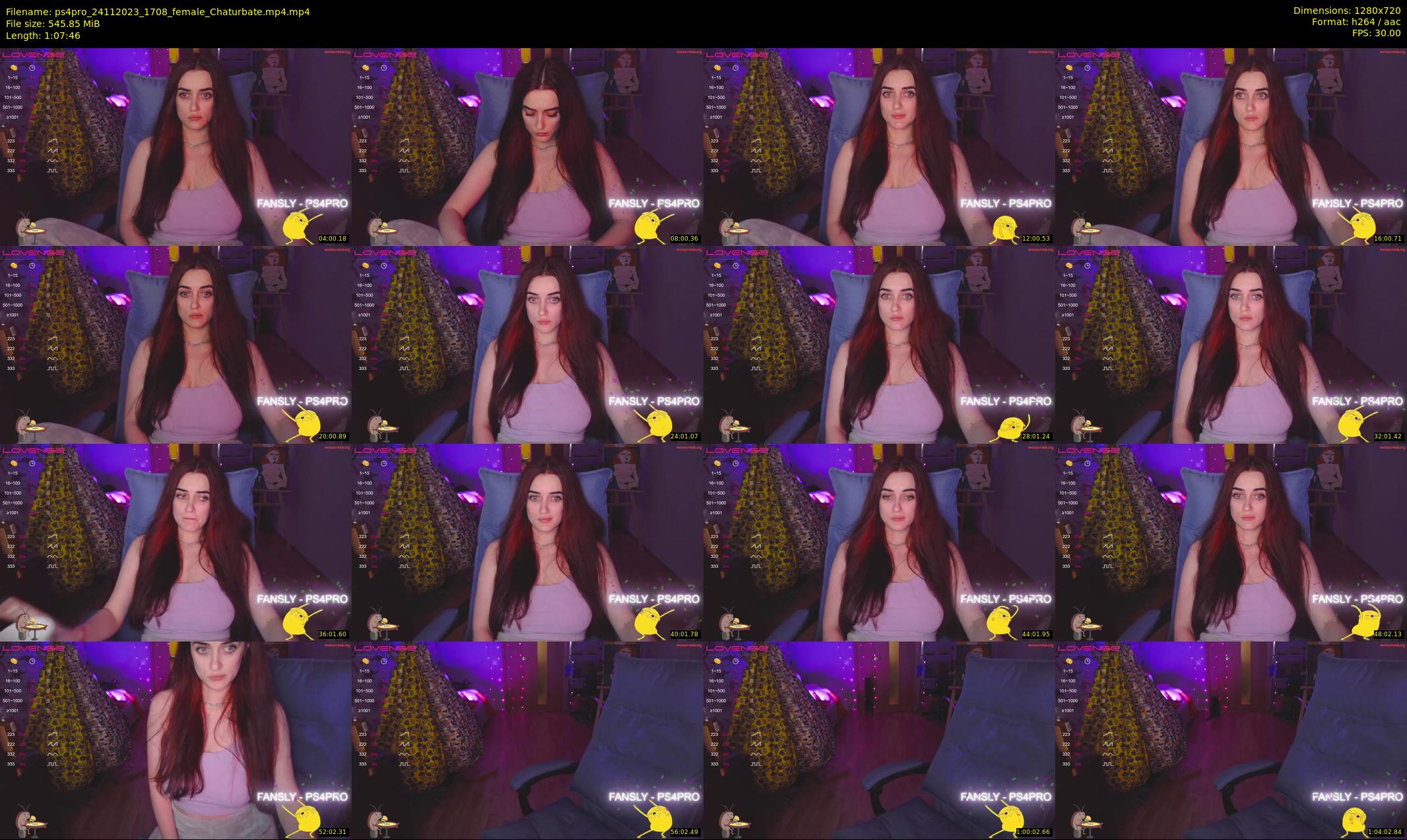 ps4pro — 68 minute Chaturbate female cam show recording, 720p, Nov 24, 2023