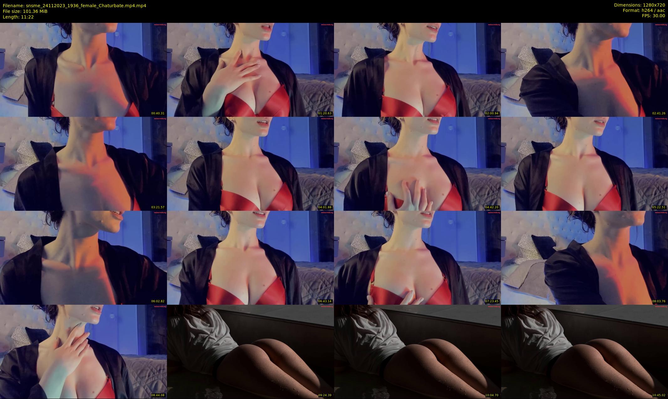 snsme — 12 minute Chaturbate female cam show recording, 720p, Nov 24, 2023
