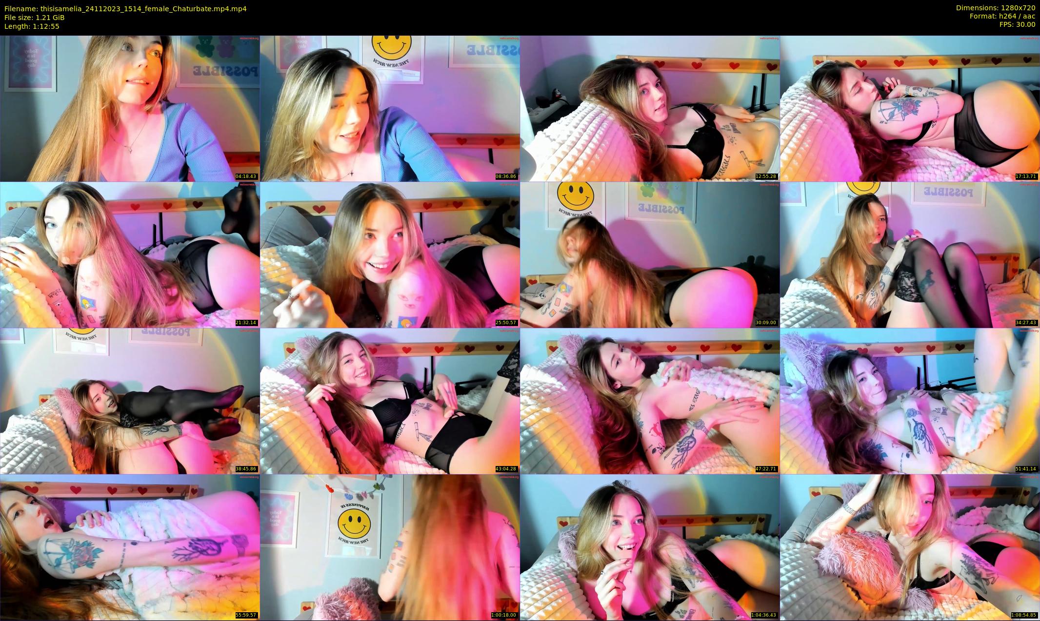 thisisamelia — 73 minute Chaturbate female cam show recording, 720p, Nov 24, 2023