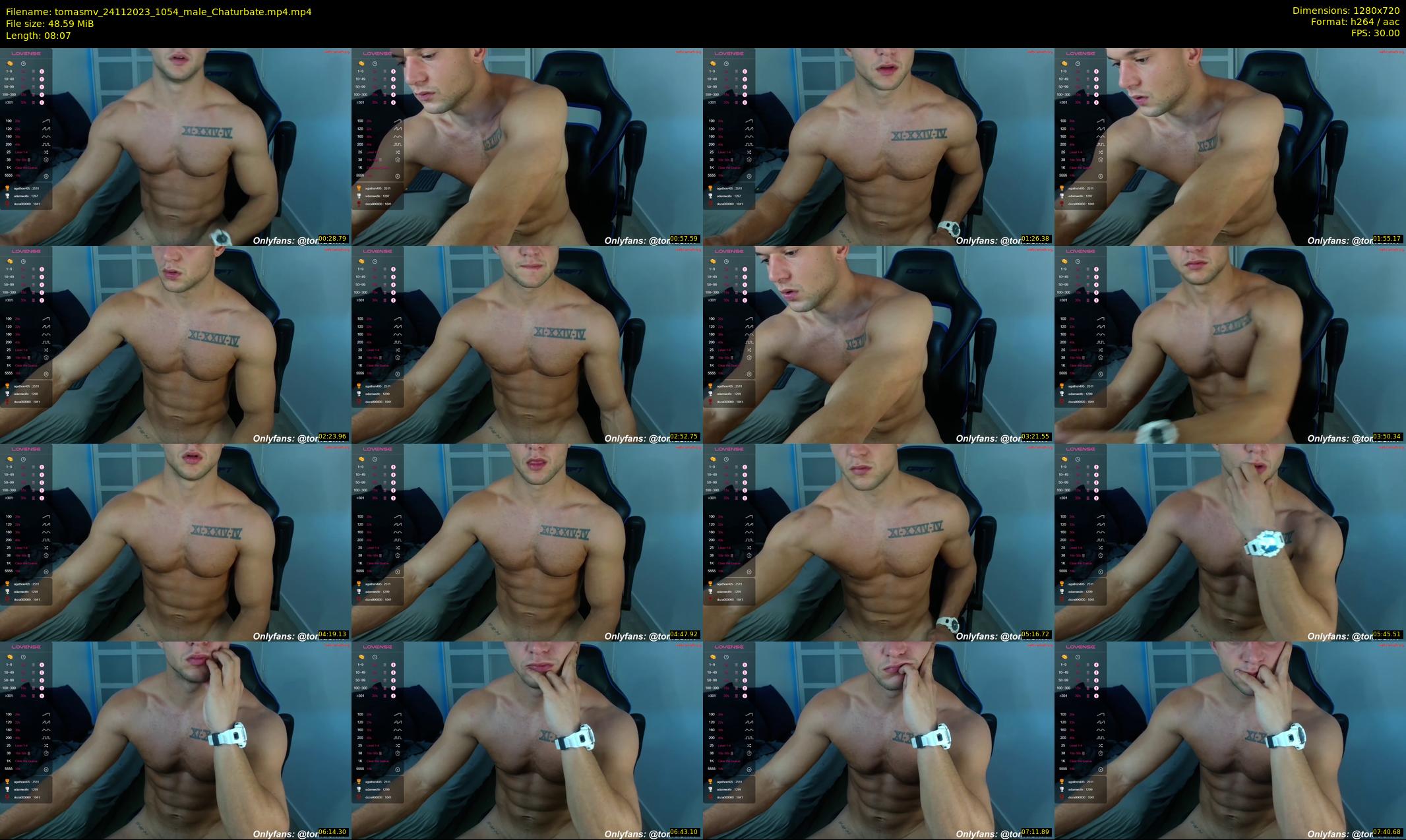 tomasmv — 9 minute Chaturbate male cam show recording, 720p, Nov 24, 2023