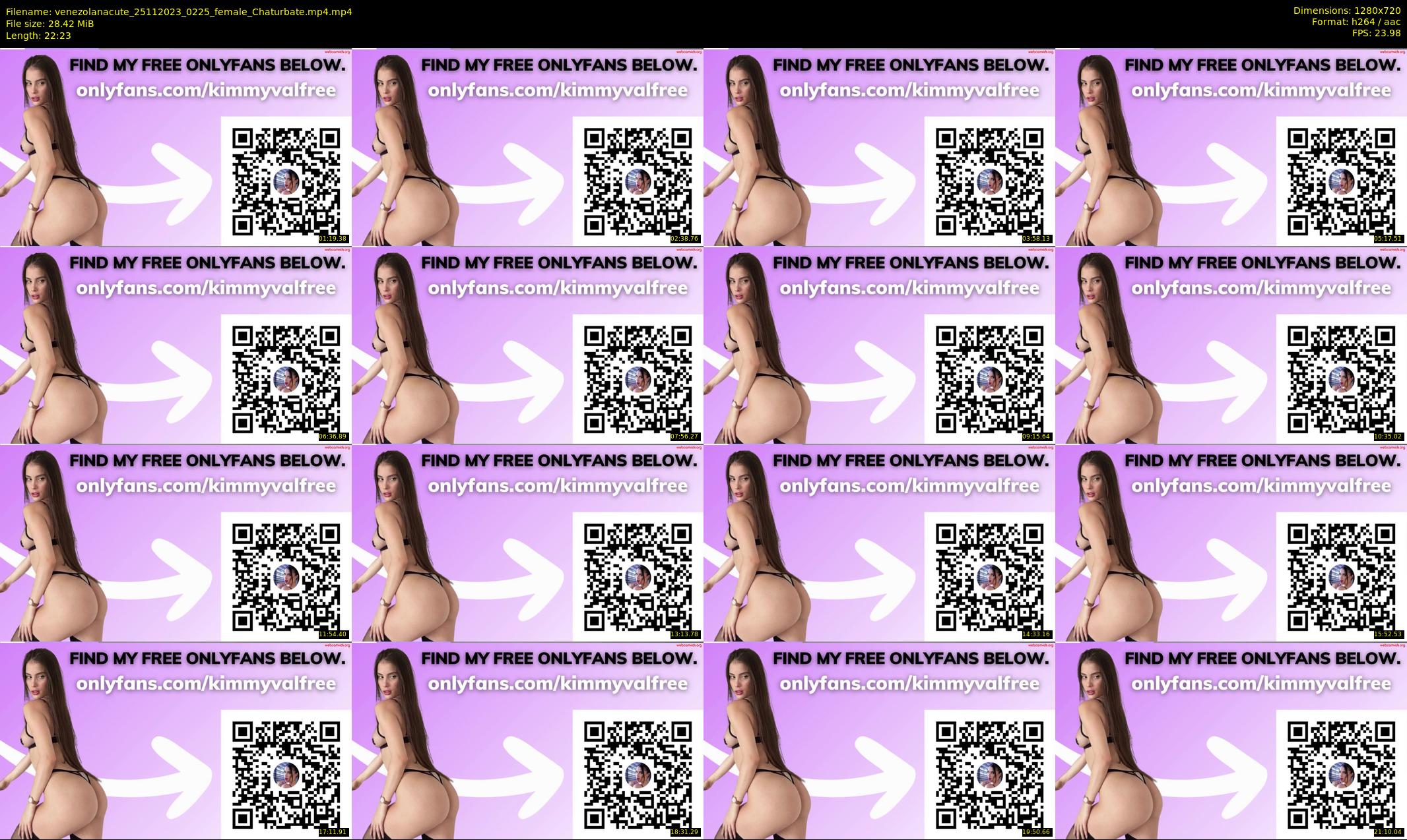 venezolanacute — 23 minute Chaturbate female cam show recording, 720p, Nov 25, 2023
