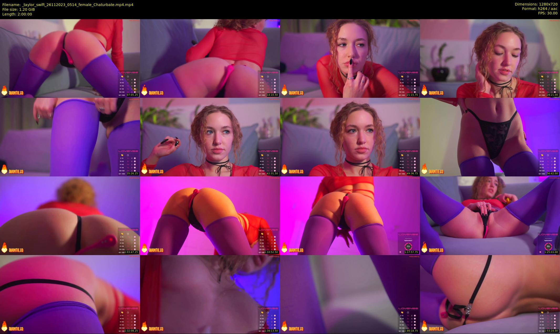 _taylor_swift — 120 minute Chaturbate female cam show recording, 720p, Nov 26, 2023