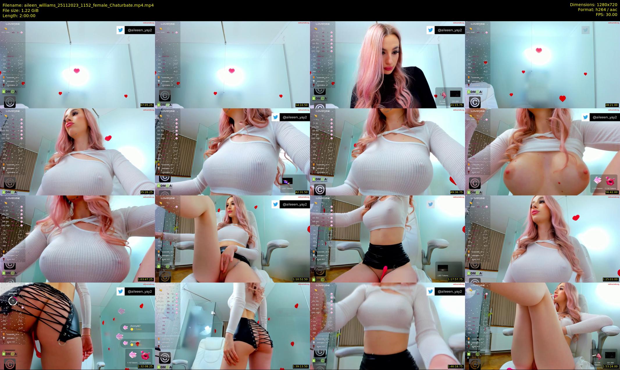 aileen_williams — 120 minute Chaturbate female cam show recording, 720p, Nov 25, 2023