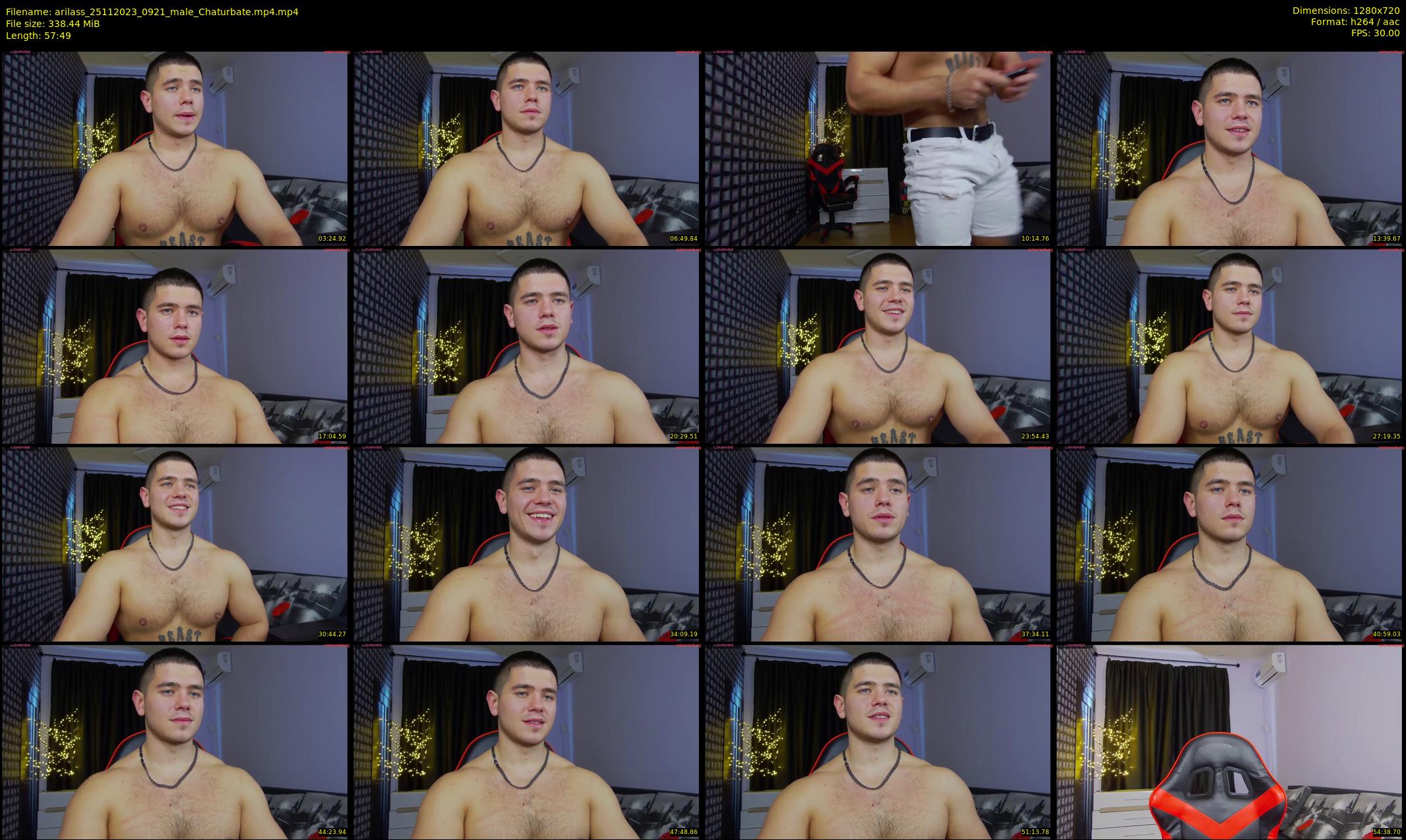arilass — 58 minute Chaturbate male cam show recording, 720p, Nov 25, 2023