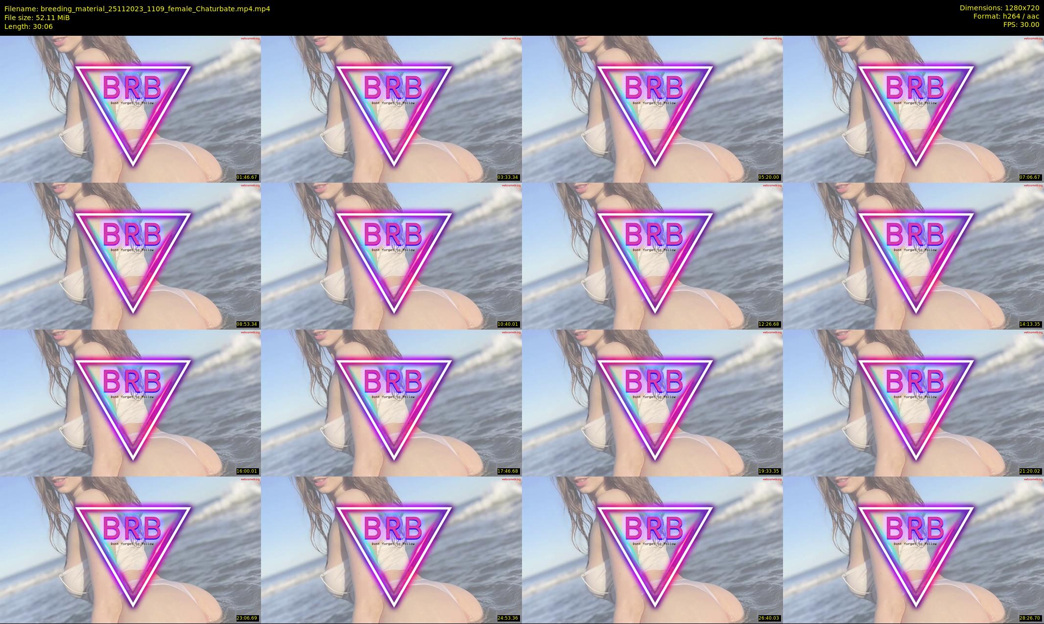 breeding_material — 31 minute Chaturbate female cam show recording, 720p, Nov 25, 2023