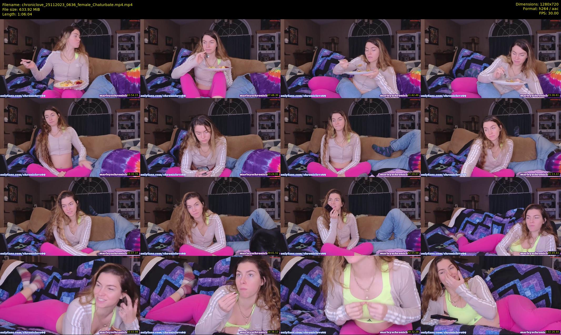 chroniclove — 67 minute Chaturbate female cam show recording, 720p, Nov 25, 2023