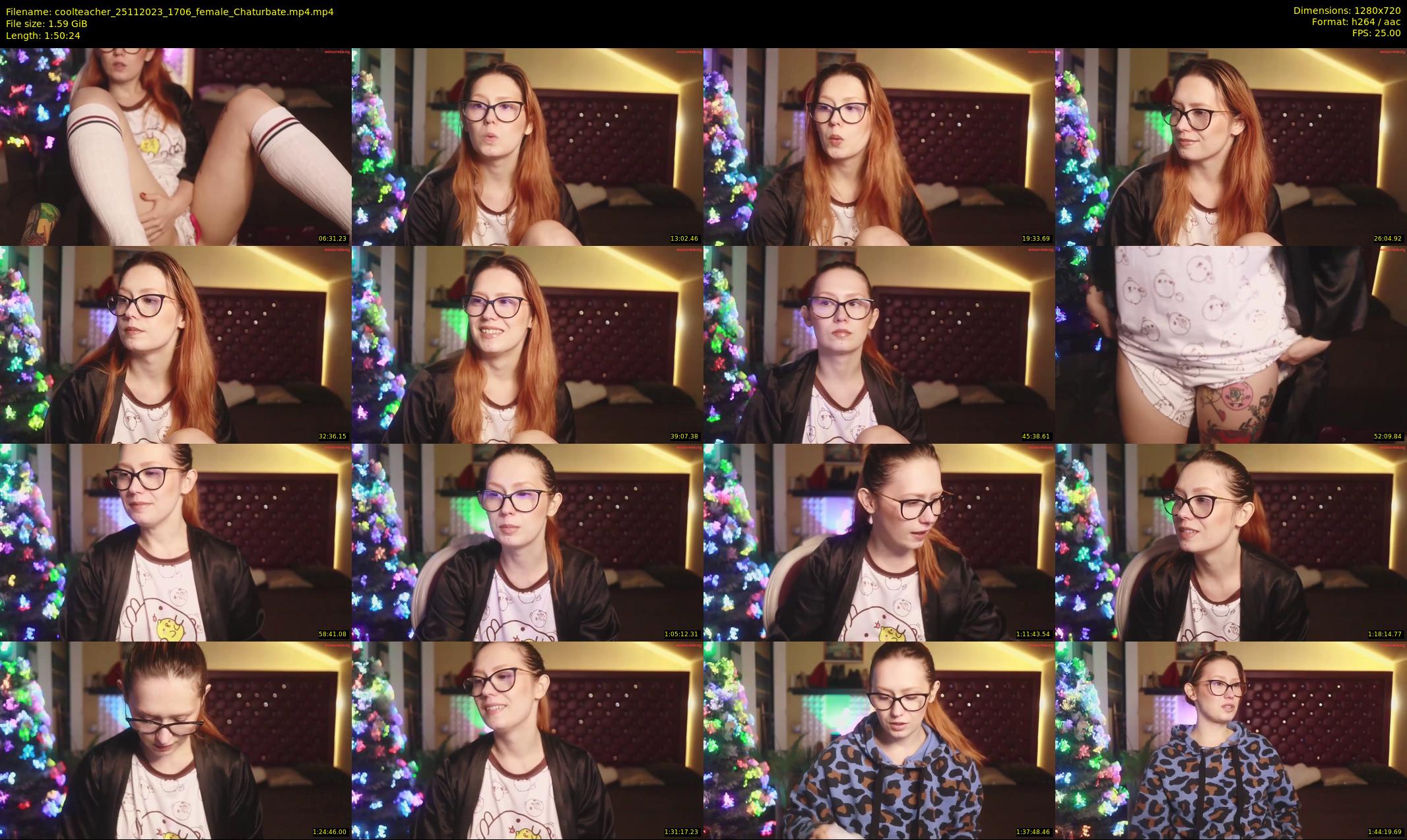coolteacher — 111 minute Chaturbate female cam show recording, 720p, Nov 25, 2023