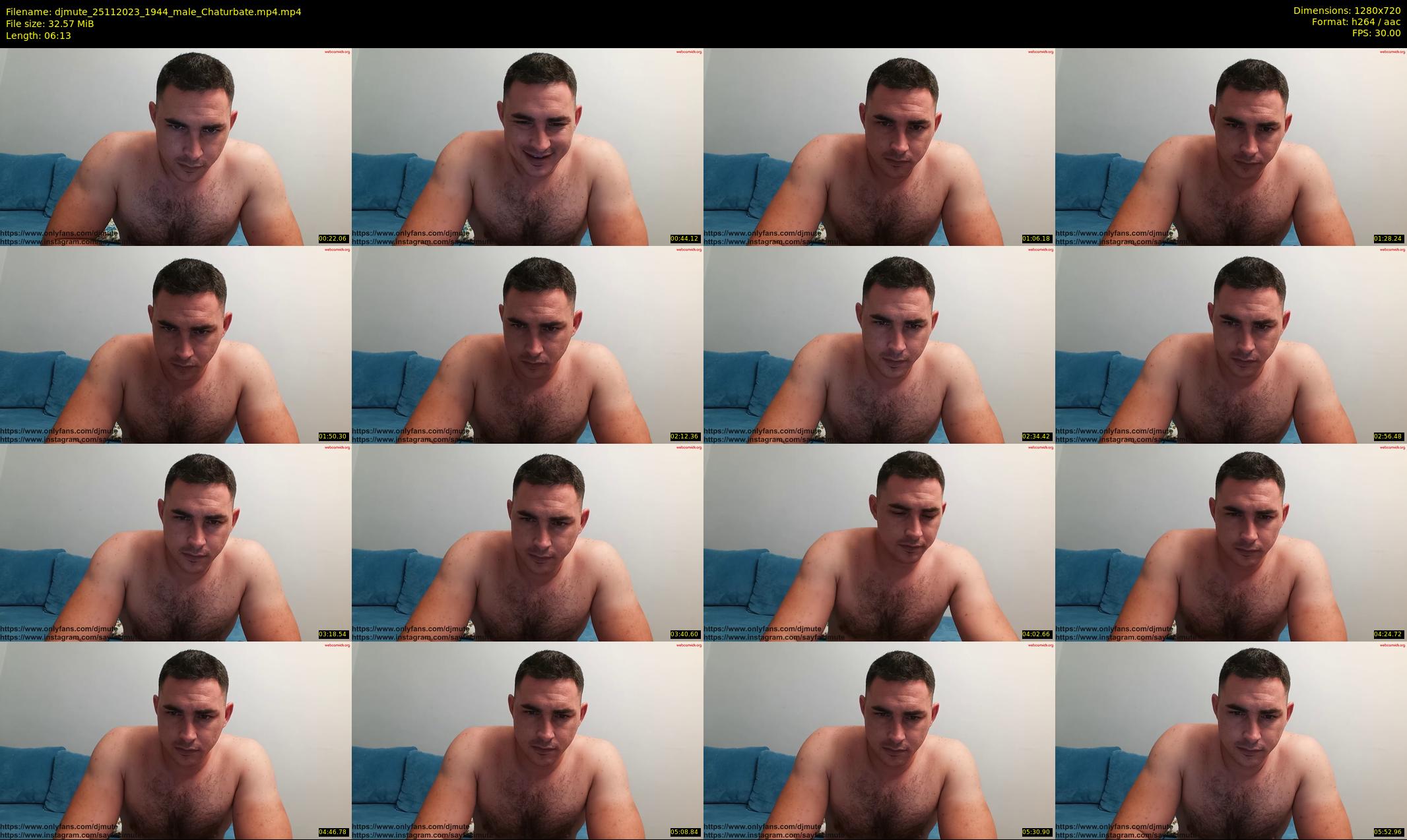djmute — 7 minute Chaturbate male cam show recording, 720p, Nov 25, 2023