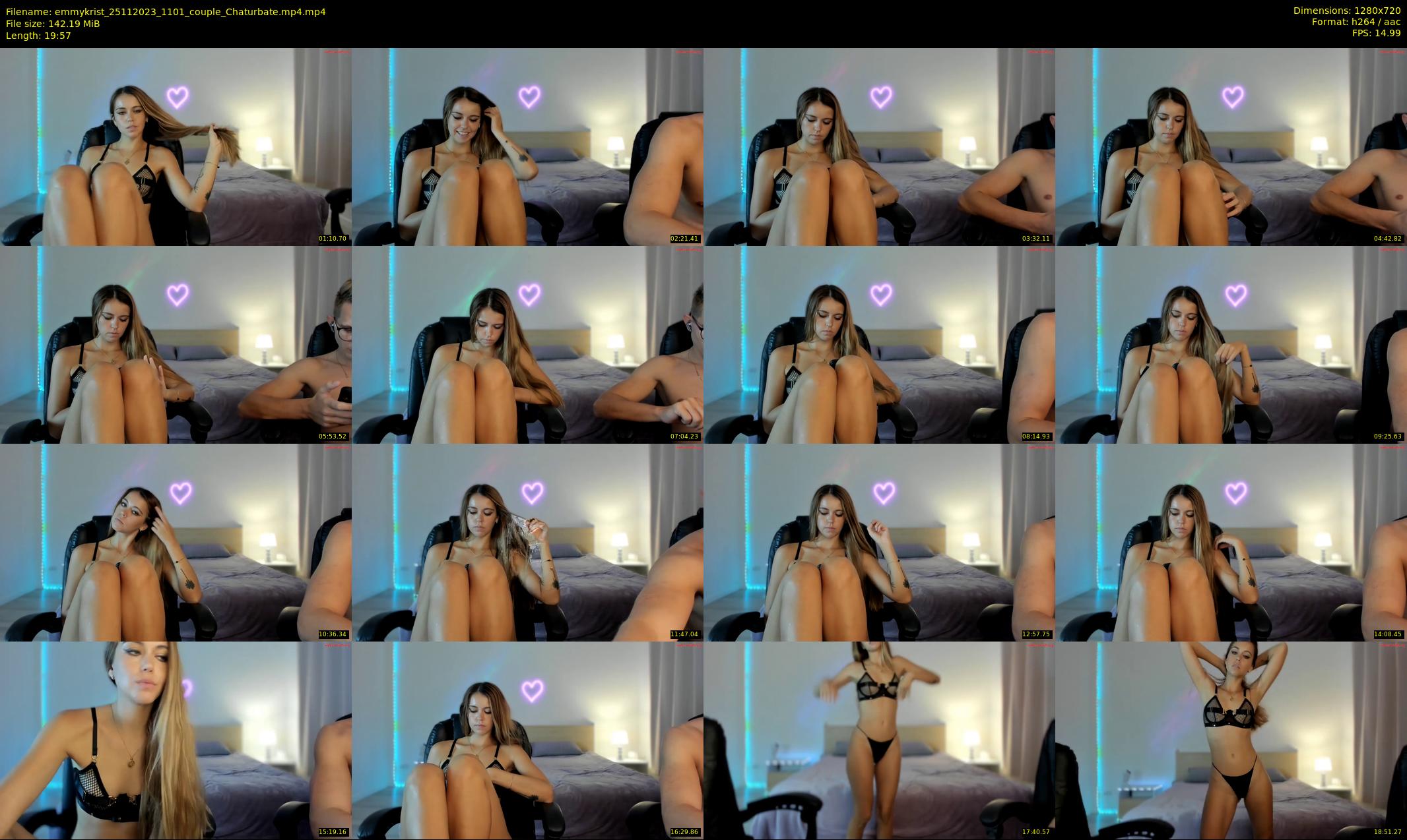 emmykrist — 20 minute Chaturbate couple cam show recording, 720p, Nov 25, 2023