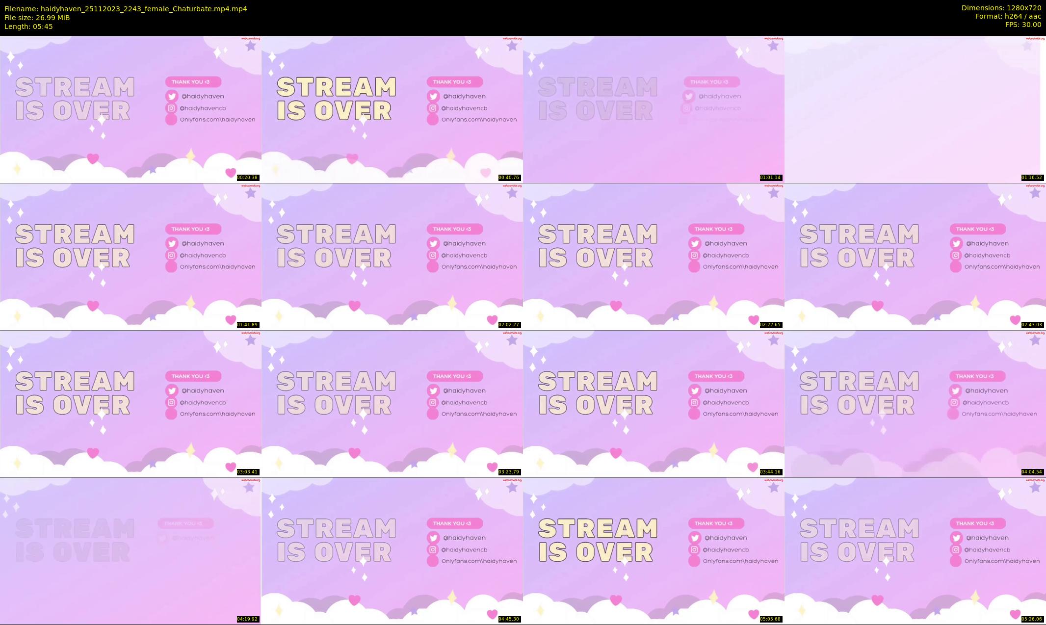 haidyhaven — 6 minute Chaturbate female cam show recording, 720p, Nov 25, 2023