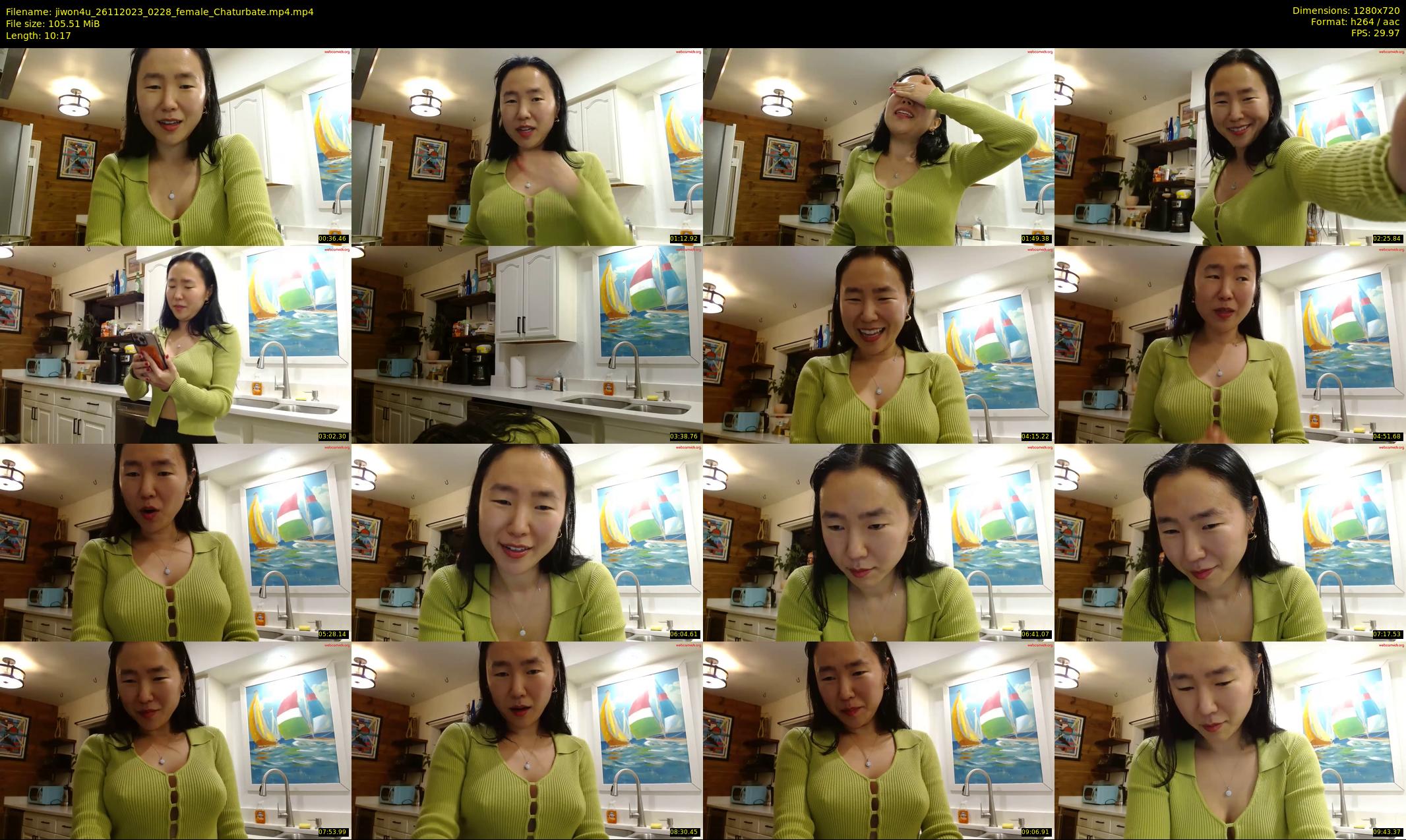 jiwon4u — 11 minute Chaturbate female cam show recording, 720p, Nov 26, 2023