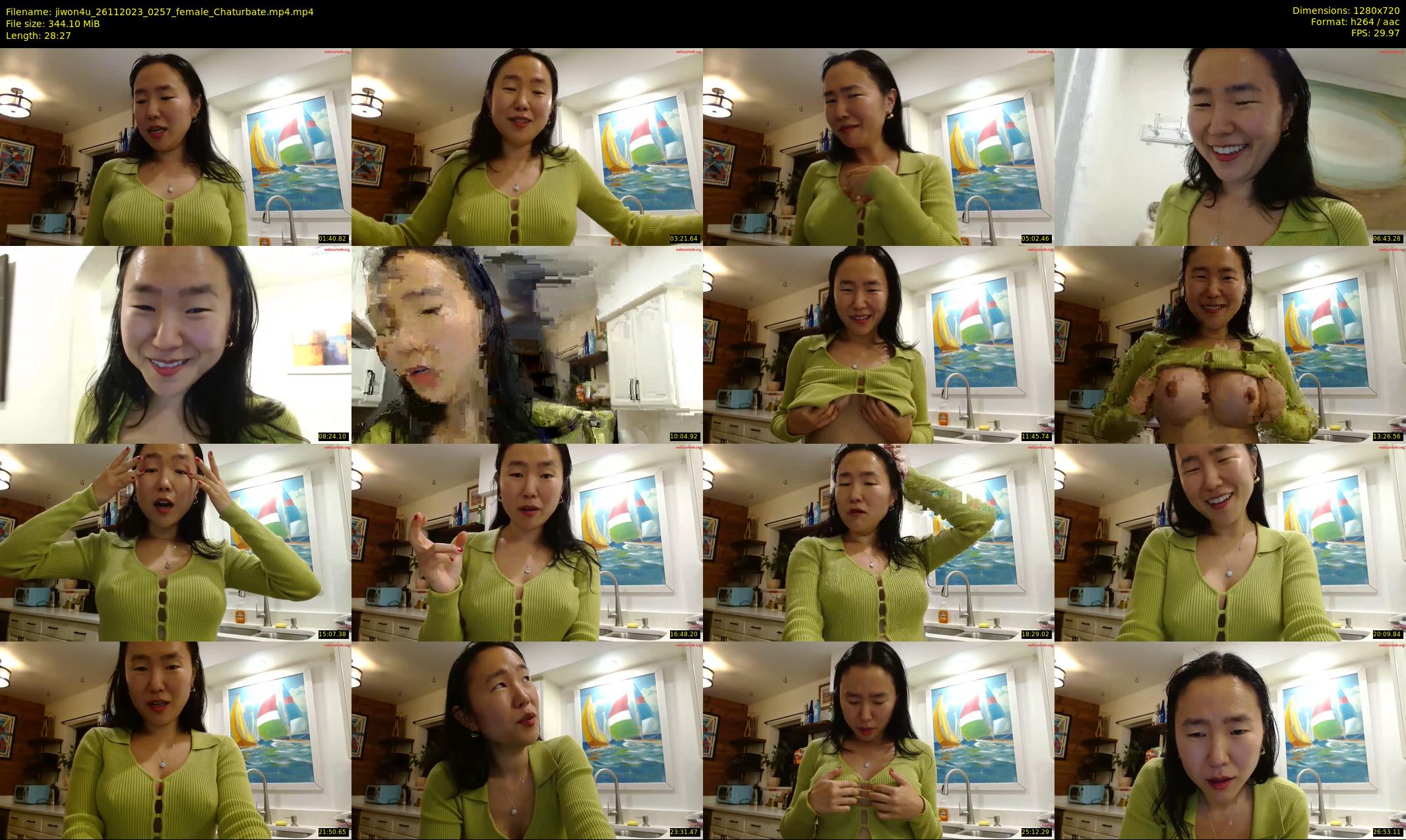 jiwon4u — 29 minute Chaturbate female cam show recording, 720p, Nov 26, 2023