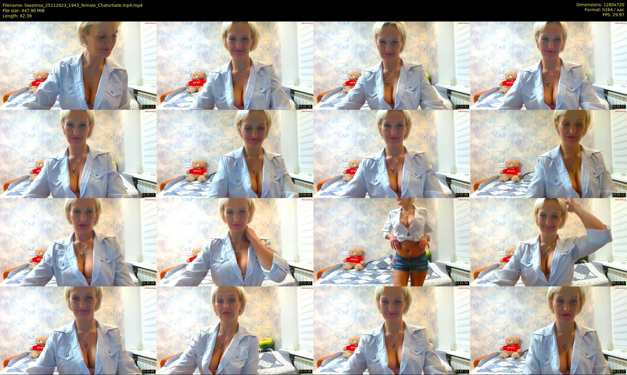 lisasimsx — 43 minute Chaturbate female cam show recording, 720p, Nov 25, 2023