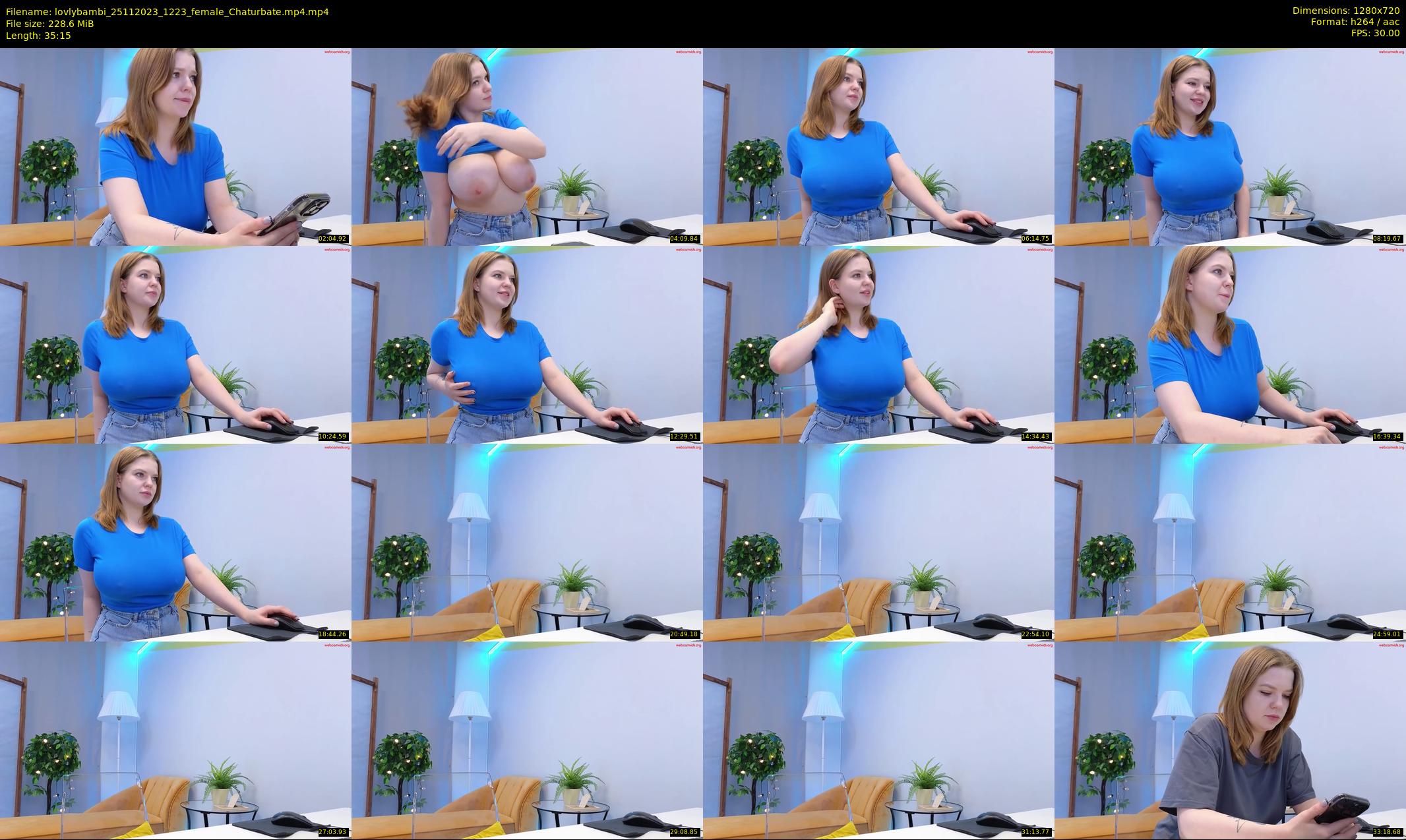 lovlybambi — 36 minute Chaturbate female cam show recording, 720p, Nov 25, 2023
