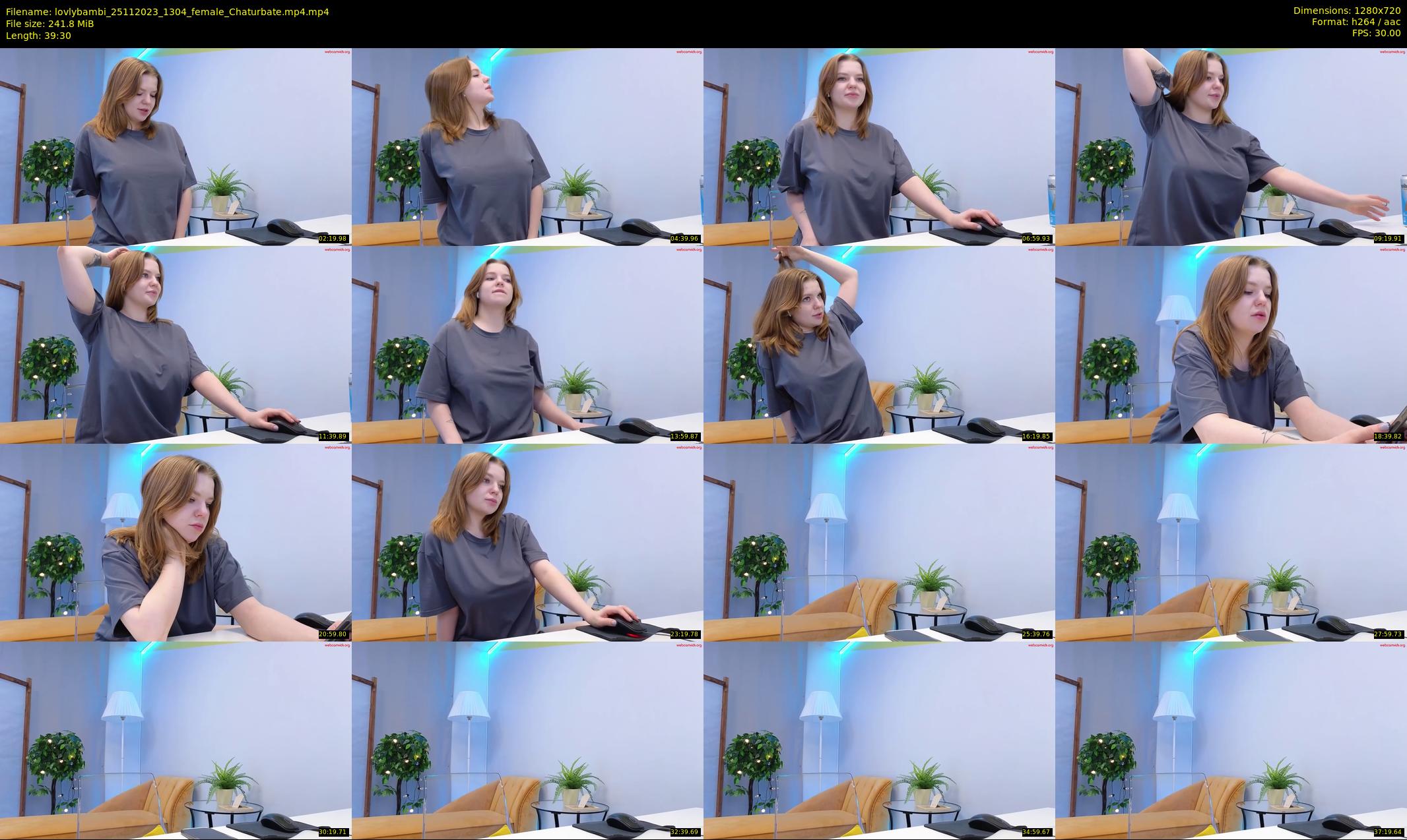 lovlybambi — 40 minute Chaturbate female cam show recording, 720p, Nov 25, 2023