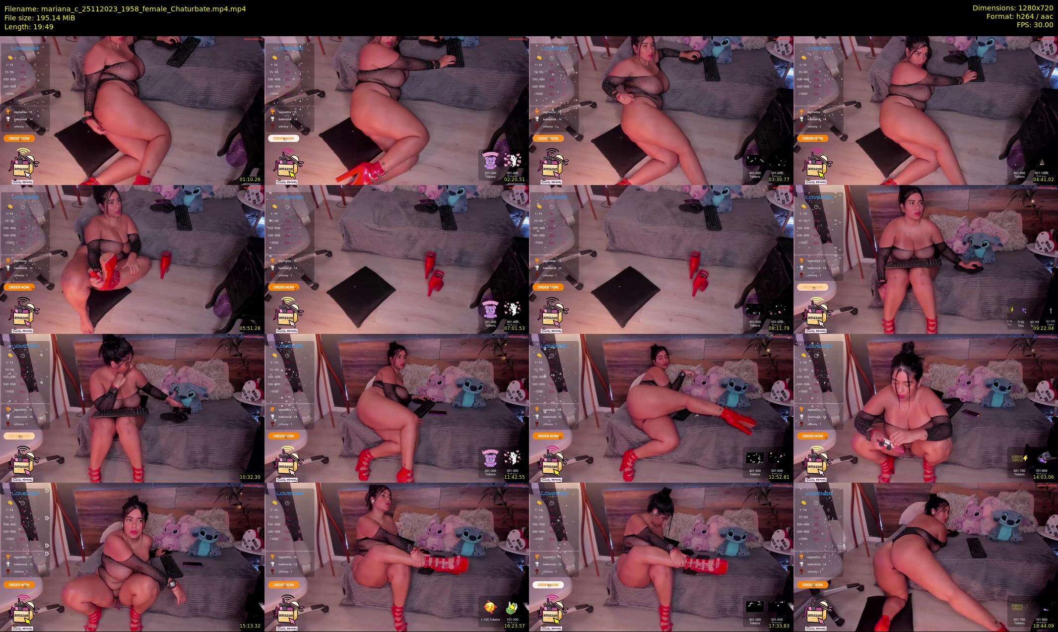 mariana_c — 20 minute Chaturbate female cam show recording, 720p, Nov 25, 2023