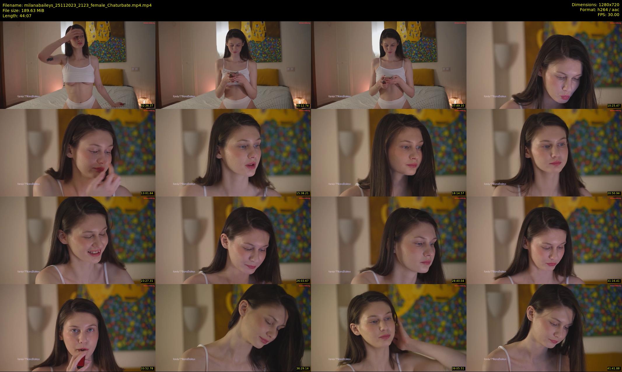 milanabaileys — 45 minute Chaturbate female cam show recording, 720p, Nov 25, 2023