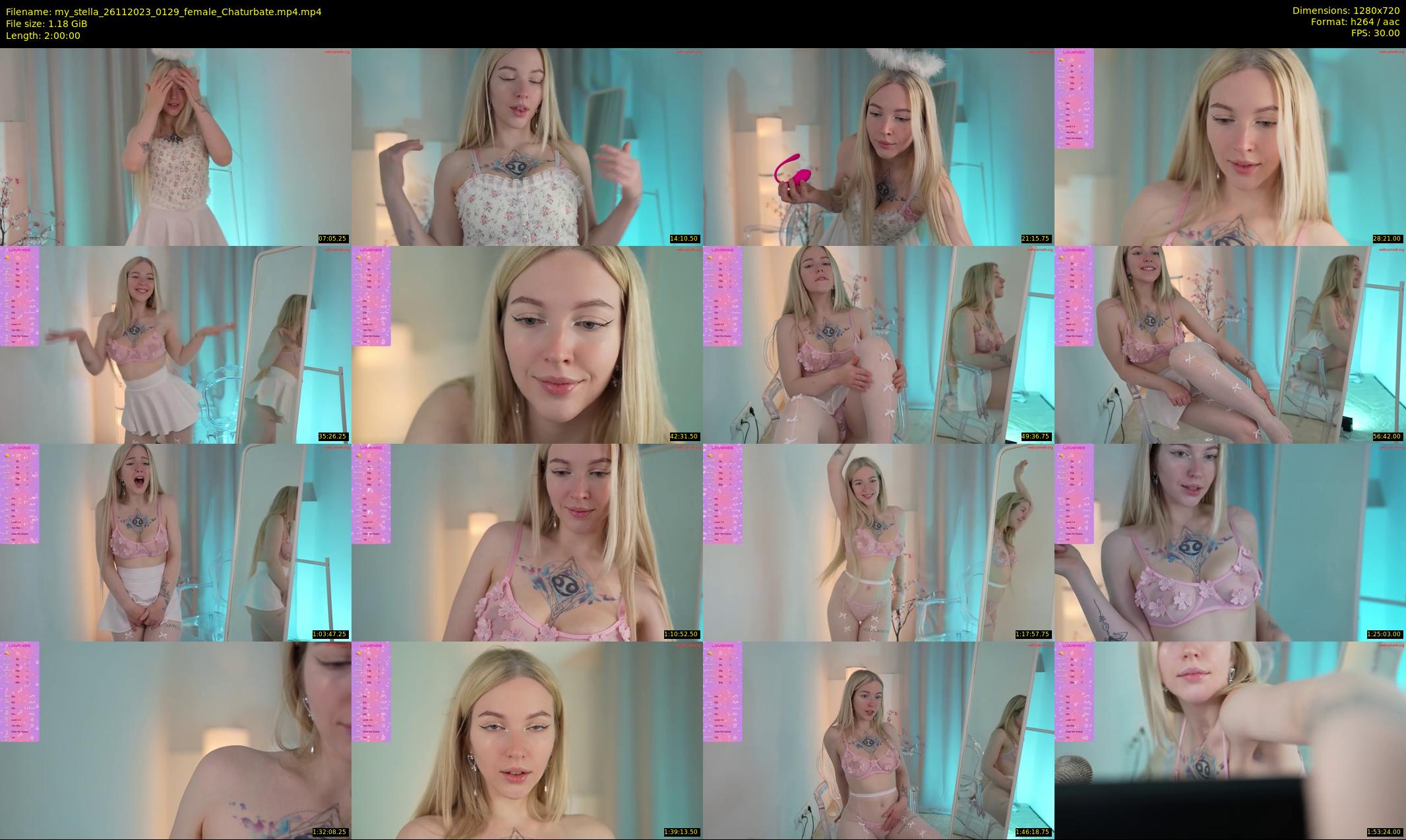 my_stella — 120 minute Chaturbate female cam show recording, 720p, Nov 26, 2023