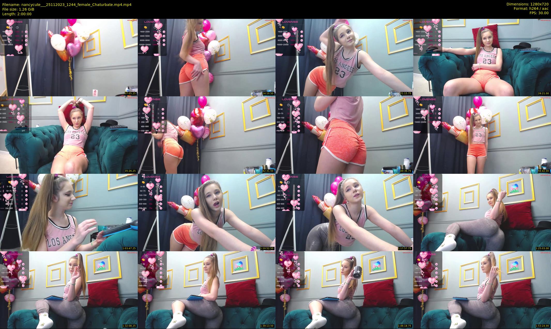 nancycute__ — 120 minute Chaturbate female cam show recording, 720p, Nov 25, 2023