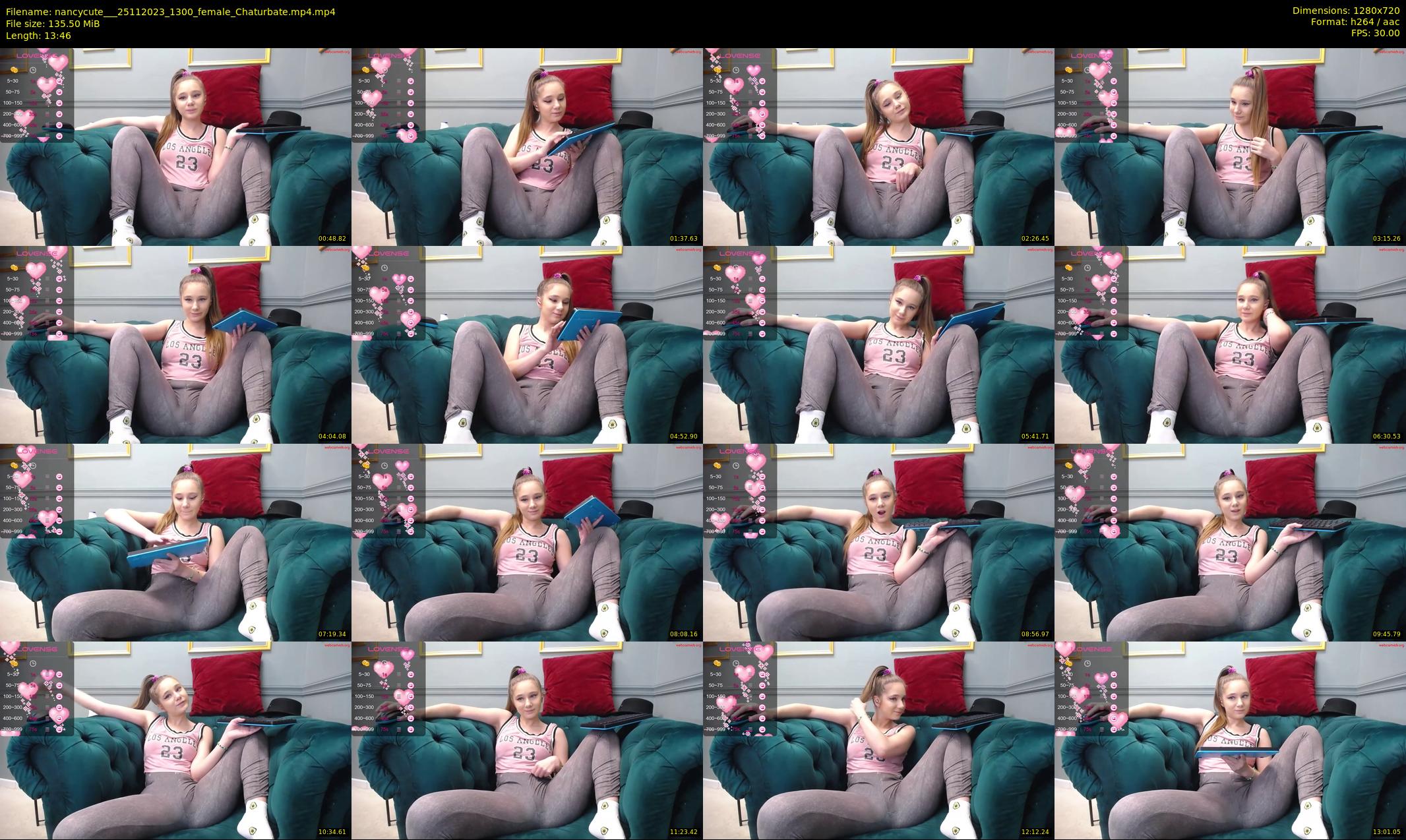 nancycute__ — 14 minute Chaturbate female cam show recording, 720p, Nov 25, 2023