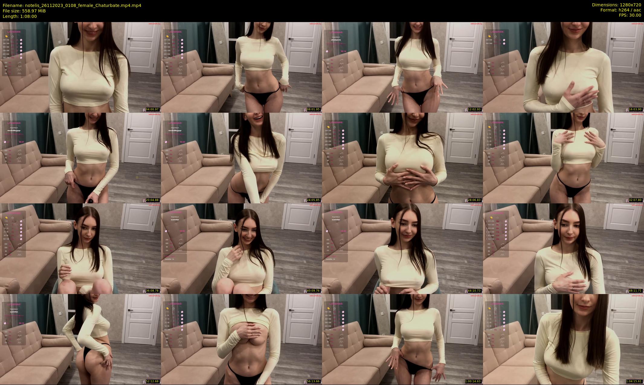 notelis — 68 minute Chaturbate female cam show recording, 720p, Nov 26, 2023