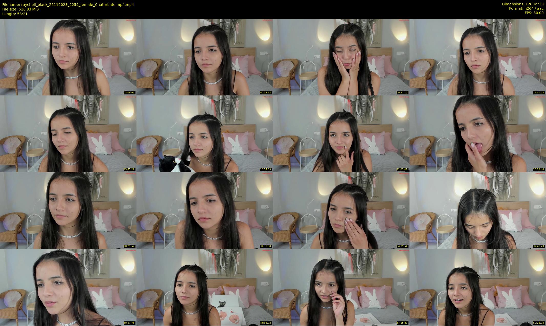 raychell_black — 54 minute Chaturbate female cam show recording, 720p, Nov 25, 2023
