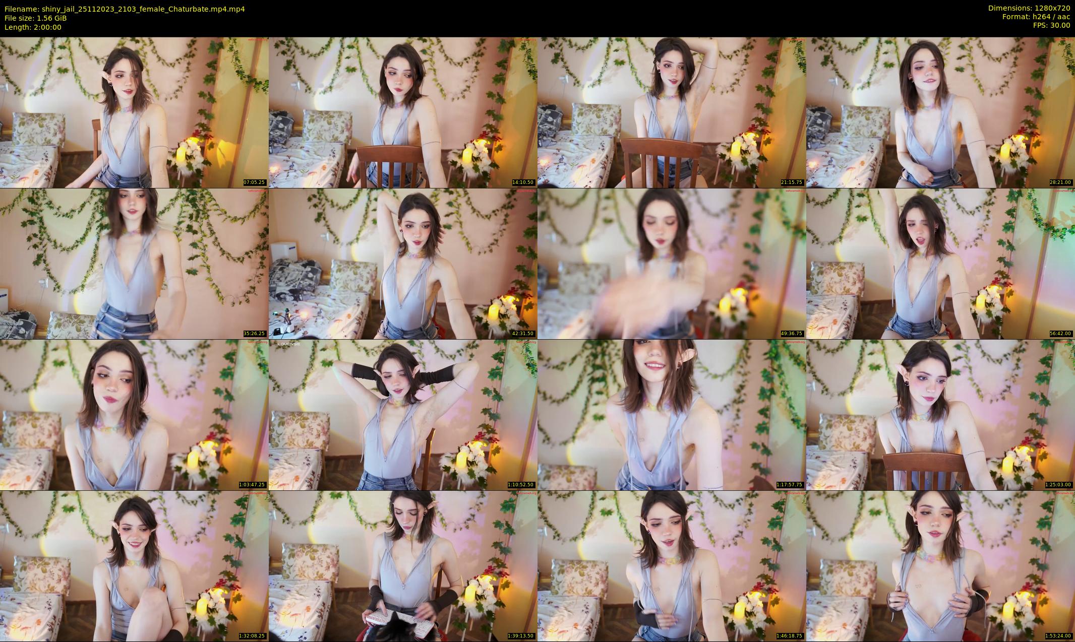 shiny_jail — 120 minute Chaturbate female cam show recording, 720p, Nov 25, 2023