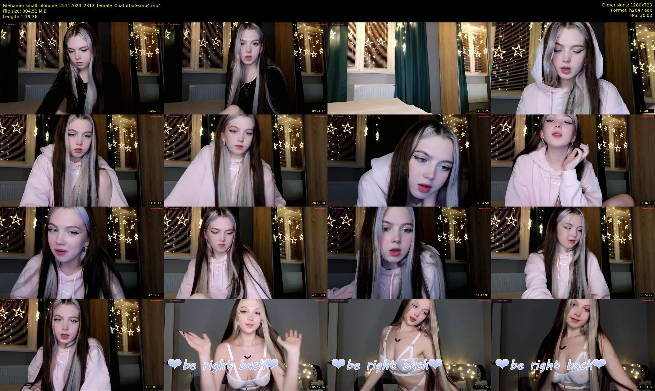 small_blondee — 80 minute Chaturbate female cam show recording, 720p, Nov 25, 2023