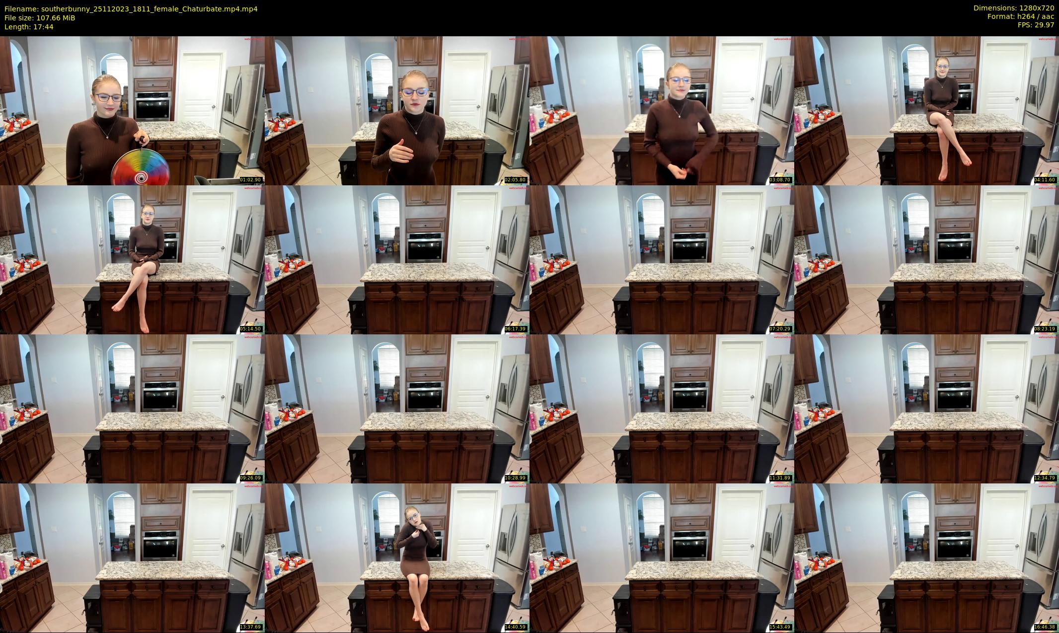 southerbunny — 18 minute Chaturbate female cam show recording, 720p, Nov 25, 2023