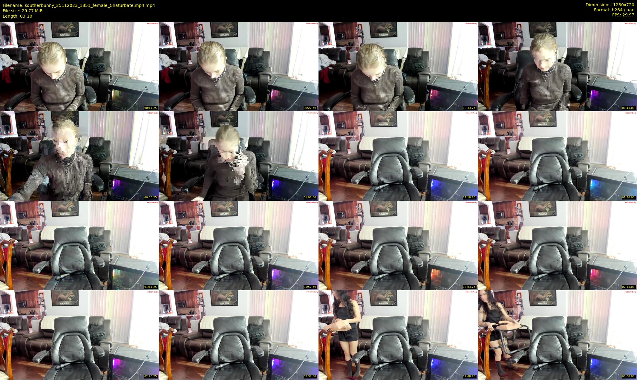 southerbunny — 4 minute Chaturbate female cam show recording, 720p, Nov 25, 2023