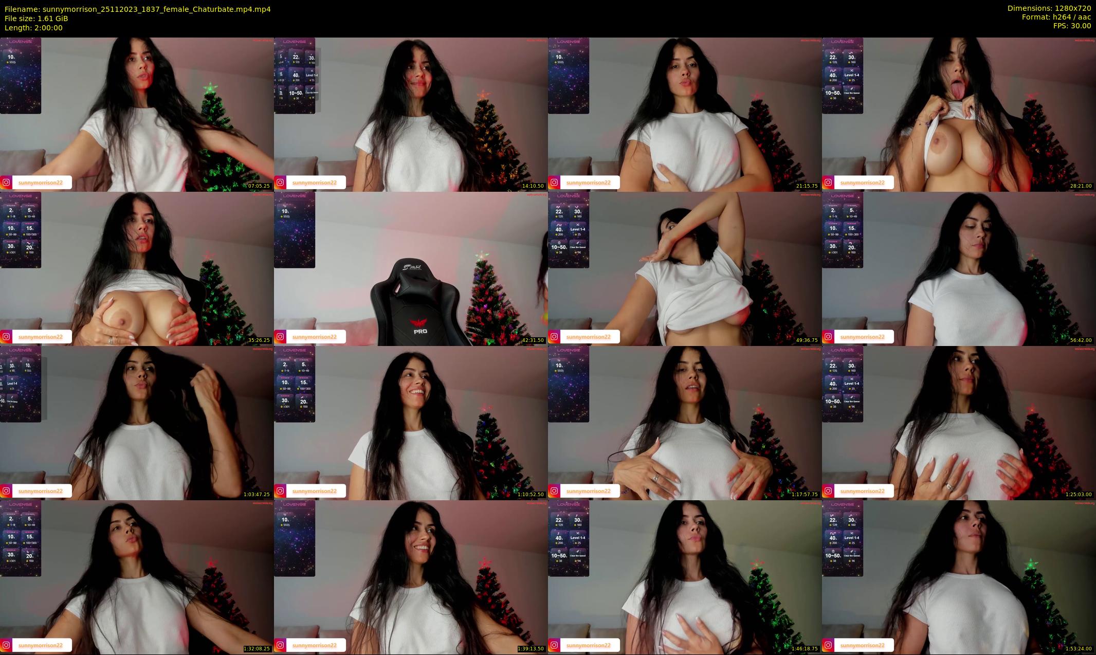 sunnymorrison — 120 minute Chaturbate female cam show recording, 720p, Nov 25, 2023